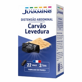 Carv&atilde;o Vegetal e Levedura para Incha&ccedil;o Juvamine