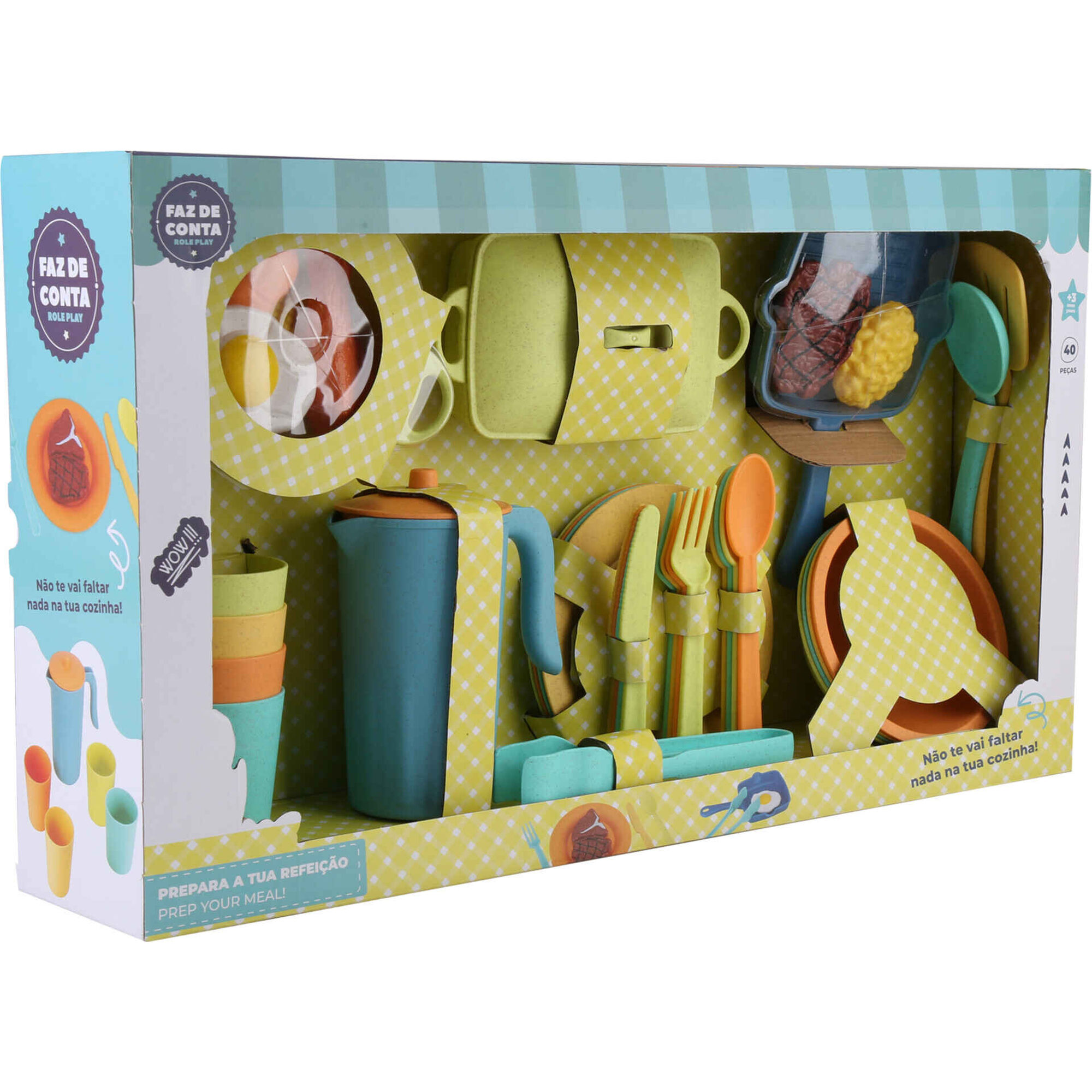 Zoko Faz de Conta - Conjunto Cozinha 40 Pe&ccedil;as