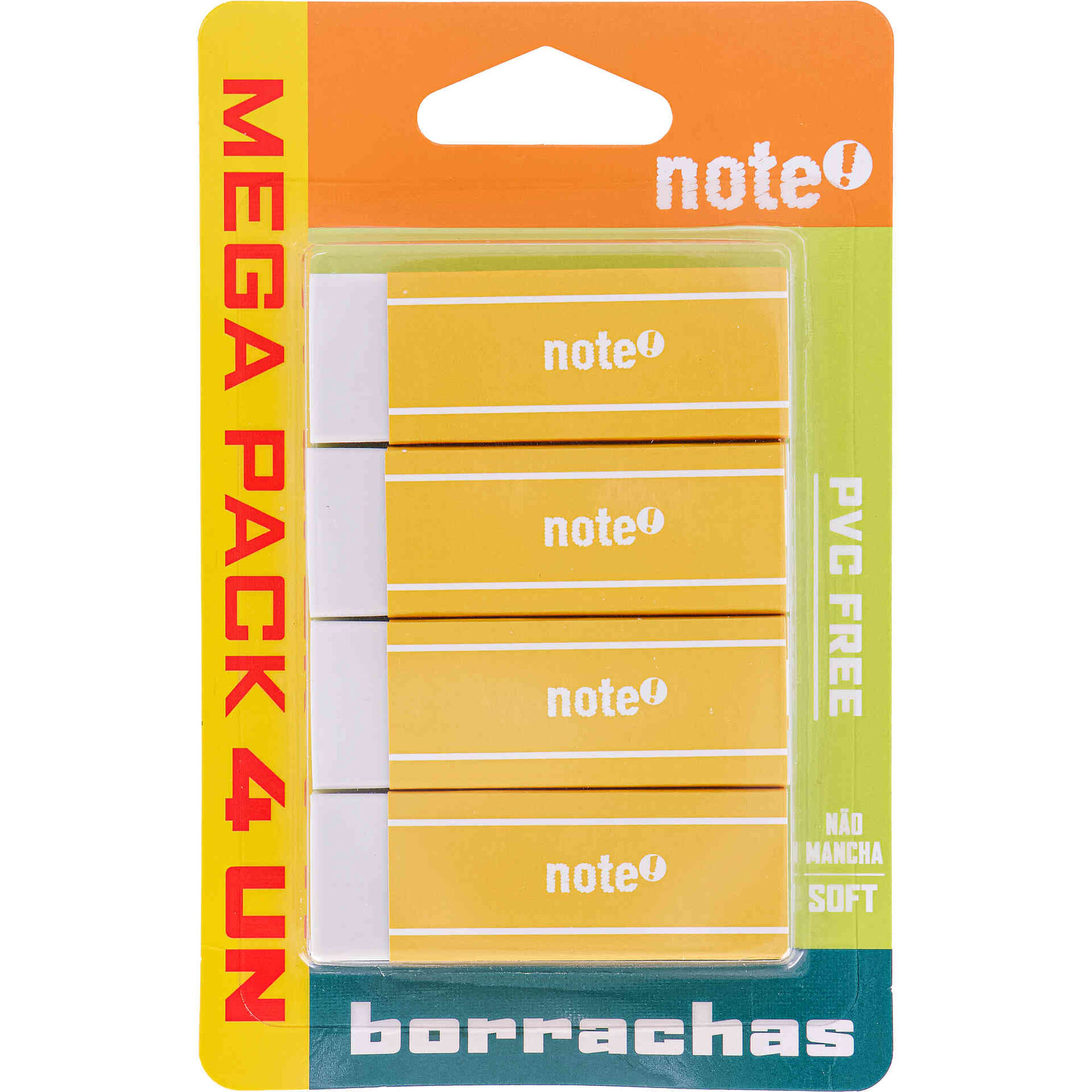 Conjunto 4 Borrachas Brancas Note!