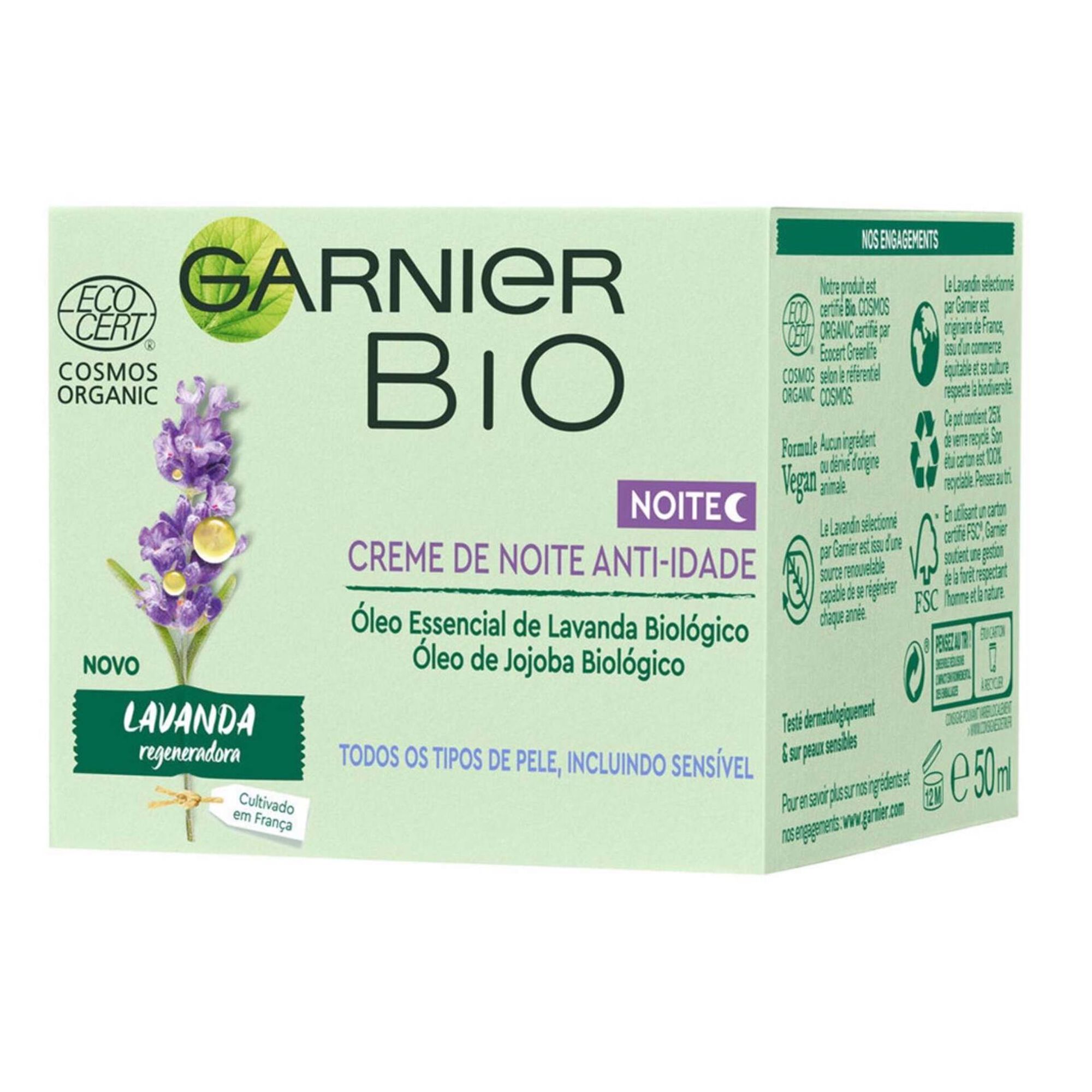 Creme de Noite Anti-Idade Lavanda Biológico Creme de Noite Anti-Idade Lavanda Biológico