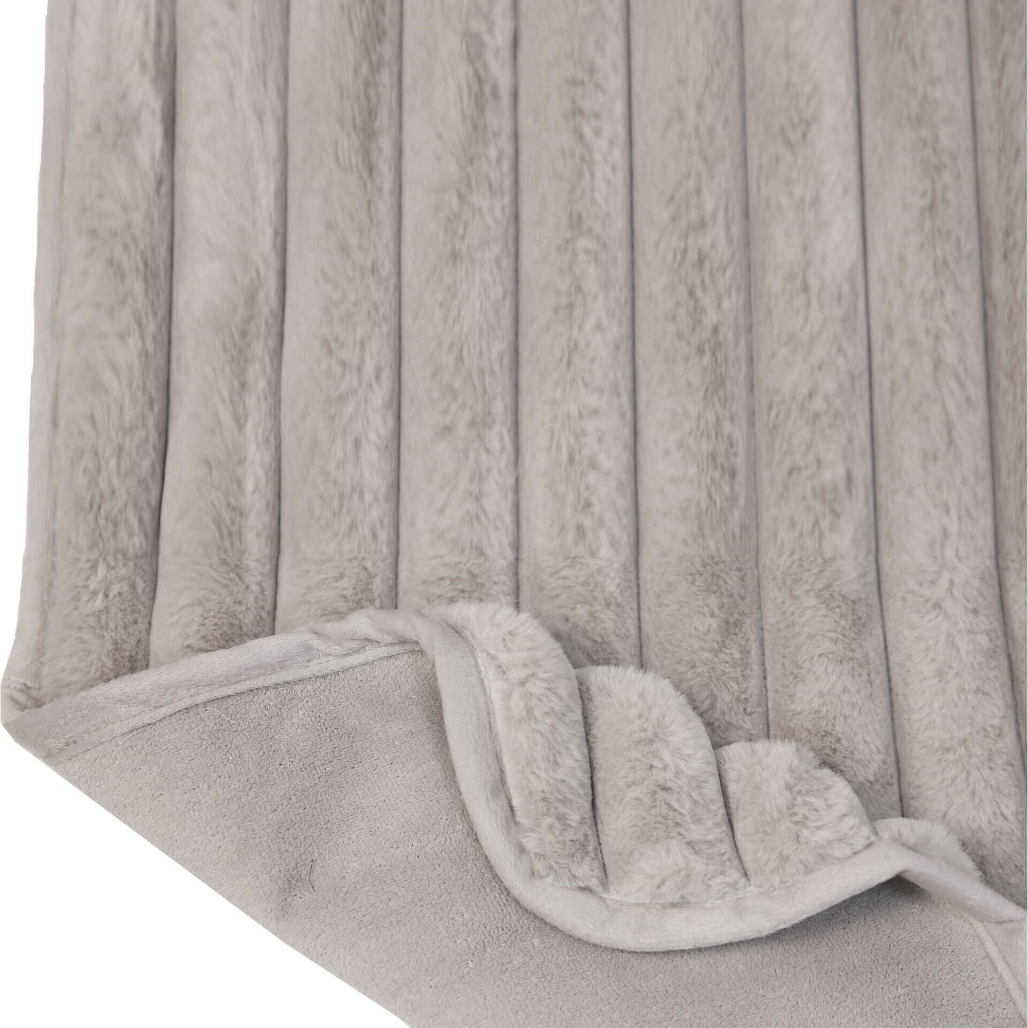 Manta Canelada Taupe 130x160cm