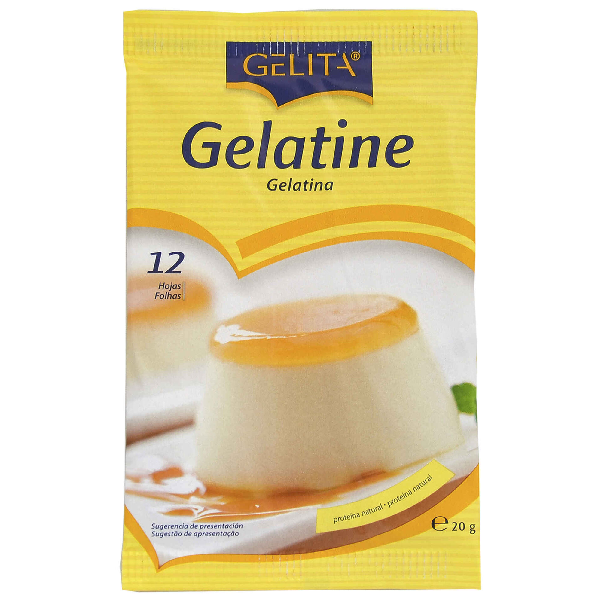 Gelatina em Folhas Branca Gelatina em Folhas Branca