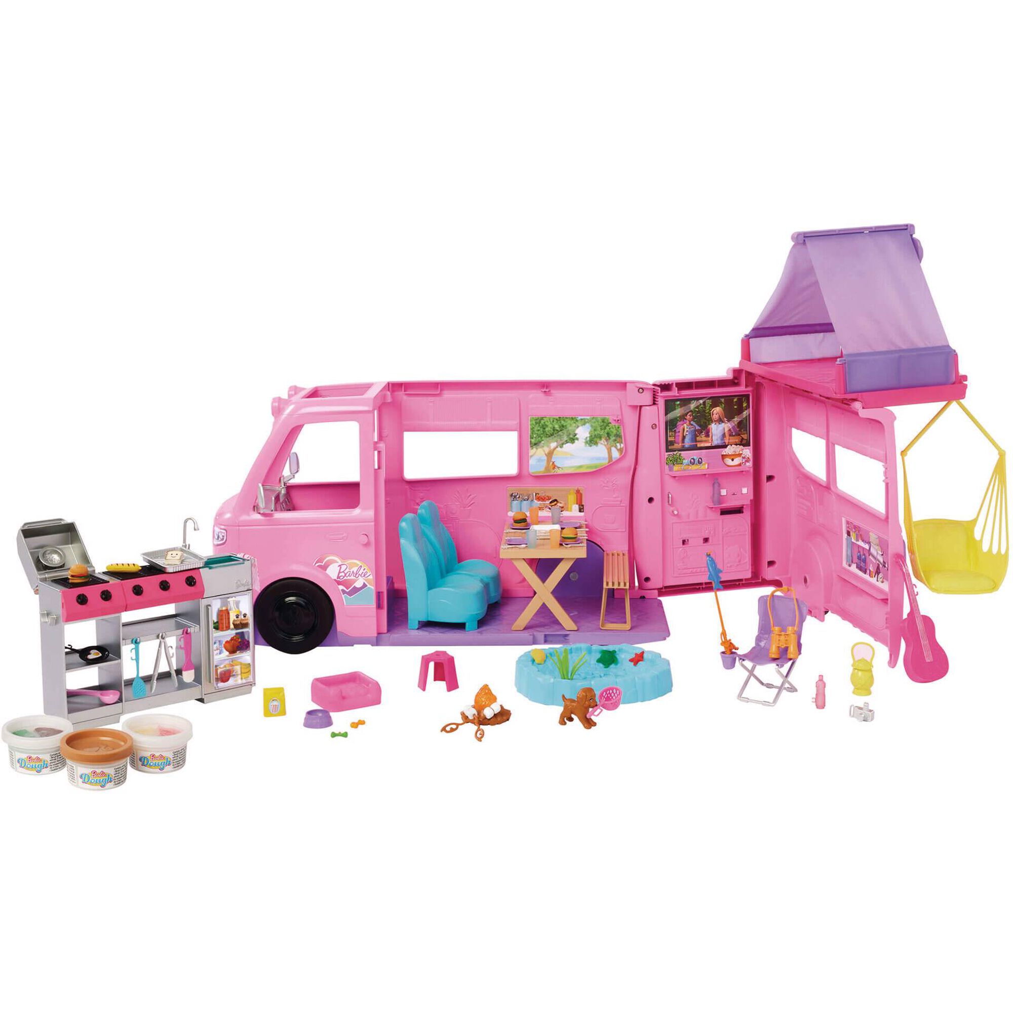 Barbie Dreamcamper com Tenda no Tejadilho