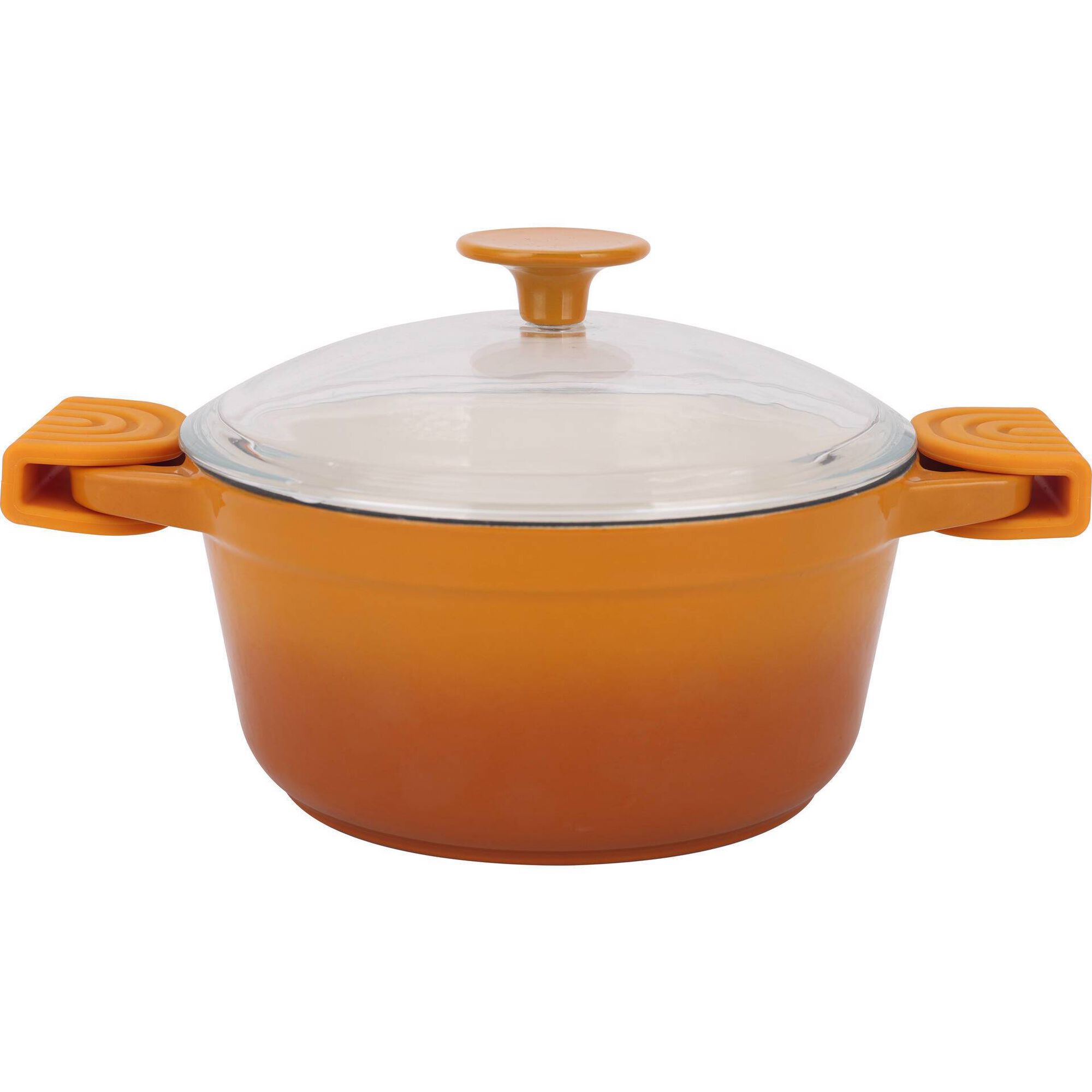 Caçarola Antiaderente Ferro Fundido 20 cm Asas e Tampa
