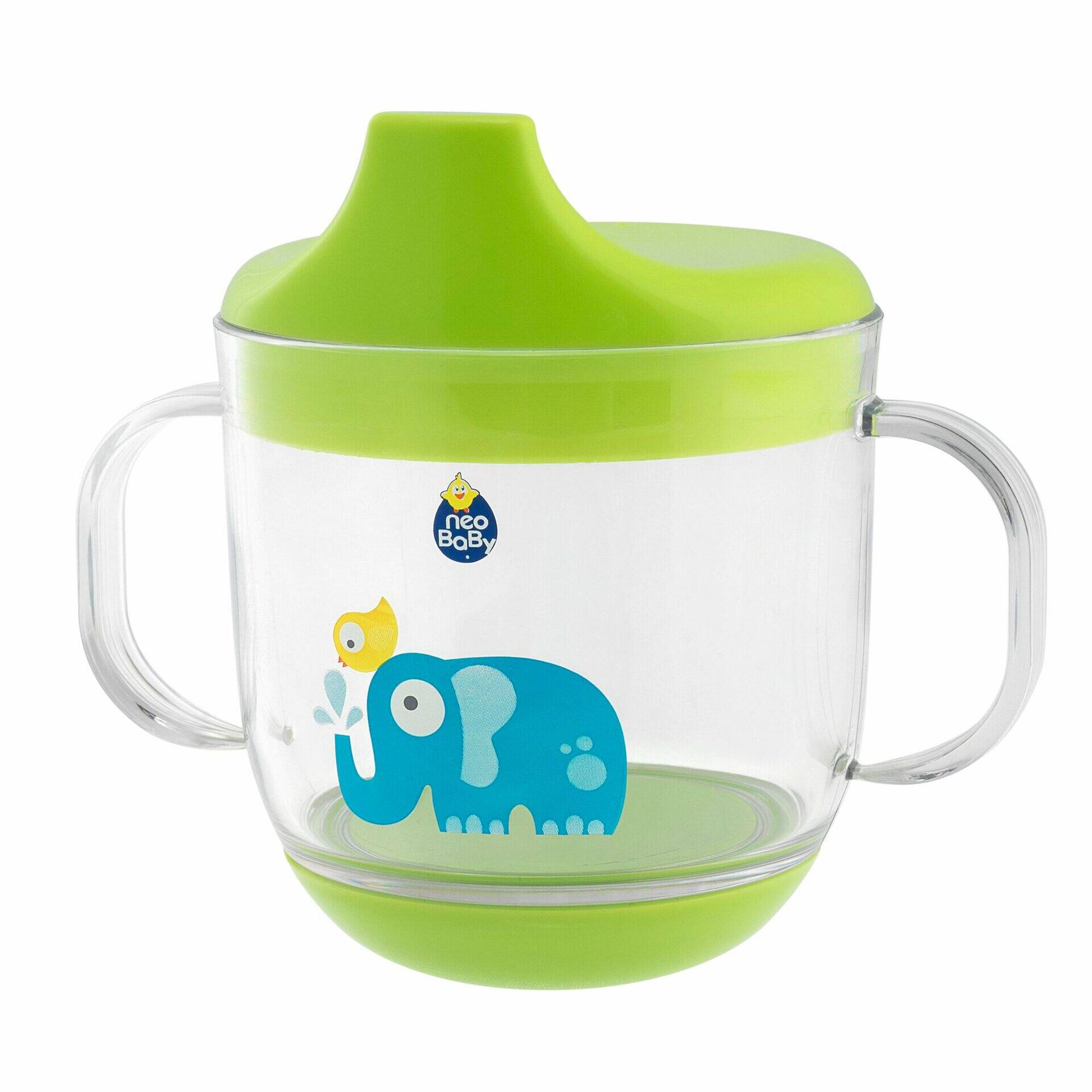 Copo Anti-queda 200ml +6M (várias cores)
