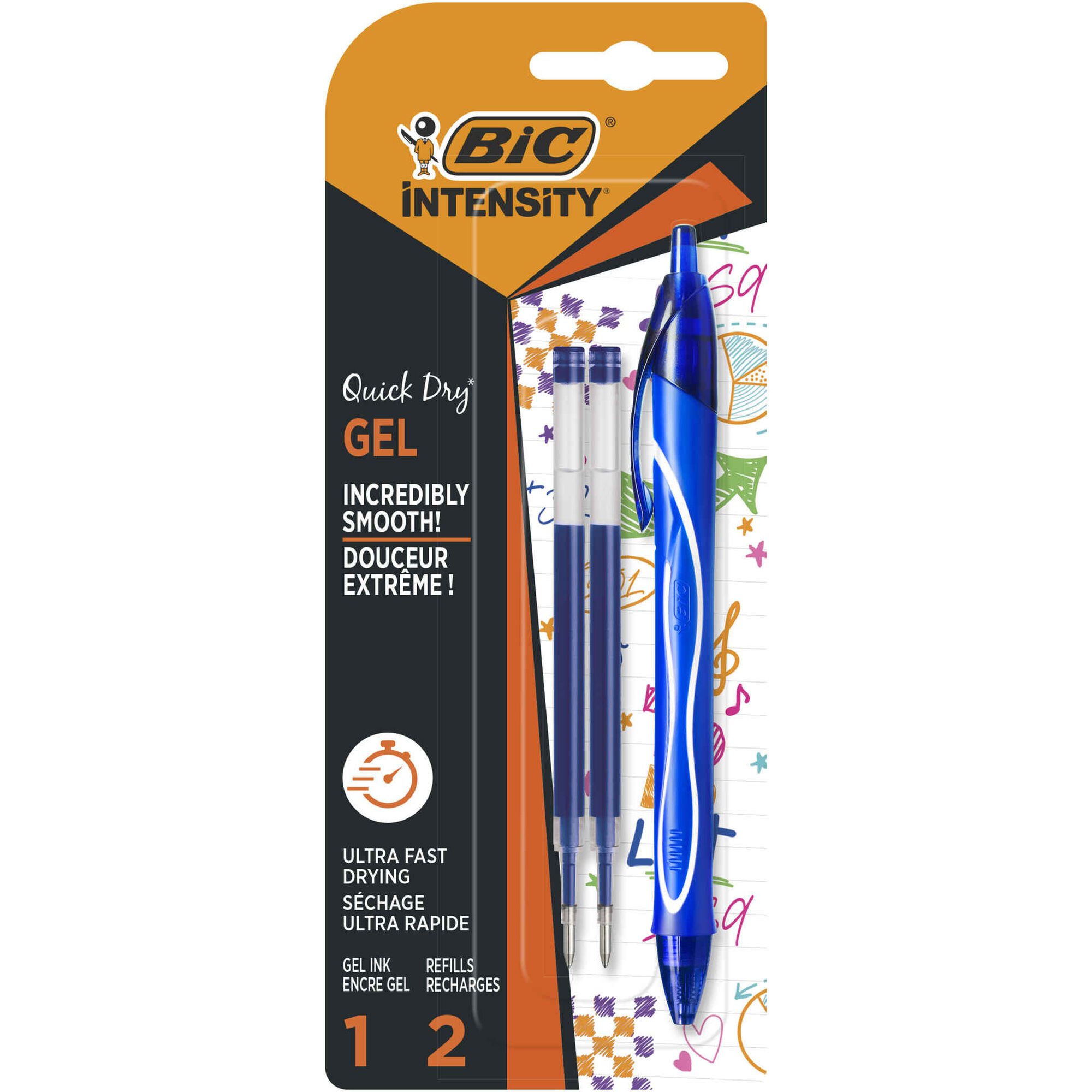 Esferográfica Gel-ocity Quick Dry de Tinta Gel Azul Esferográfica Gel-ocity Quick Dry de Tinta Gel Azul