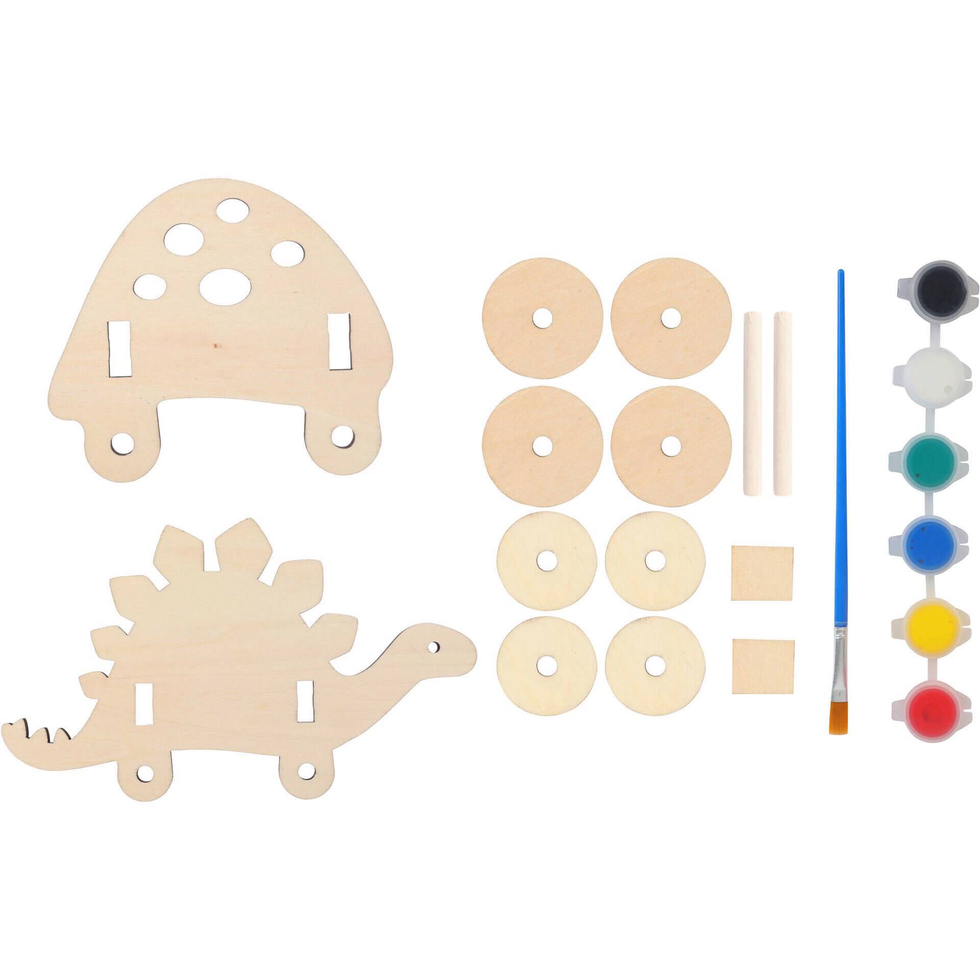 Kit de  Puzzle 3D Dinossauro (v&aacute;rios modelos) Pintura