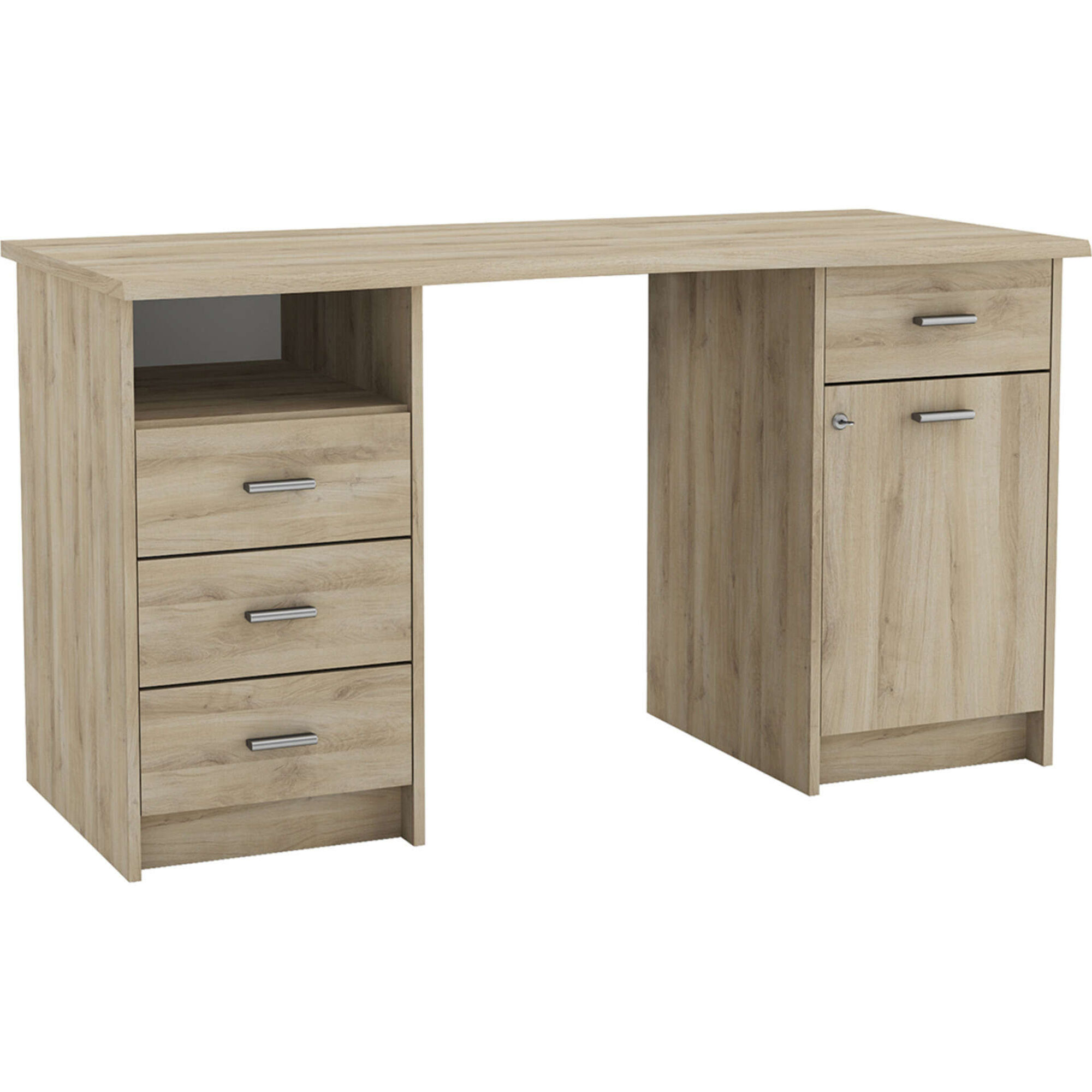 Secretária 135x58x74cm Carvalho Mónaco Secretária 135x58x74cm Carvalho Mónaco