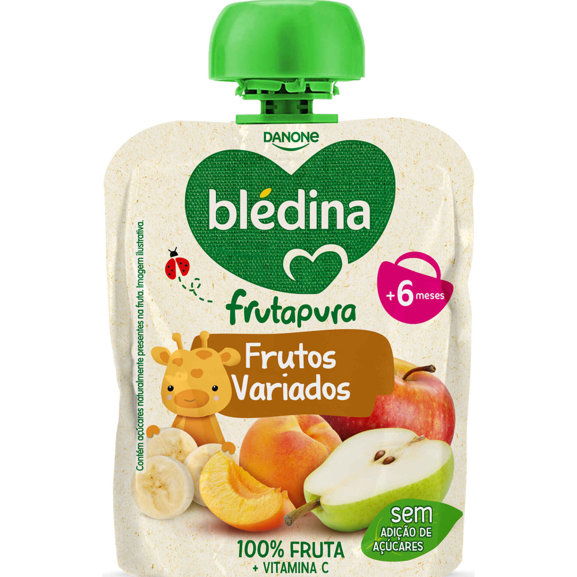 Saqueta de Fruta Frutos Variados Frutapura +6M Saqueta de Fruta Frutos Variados Frutapura +6M