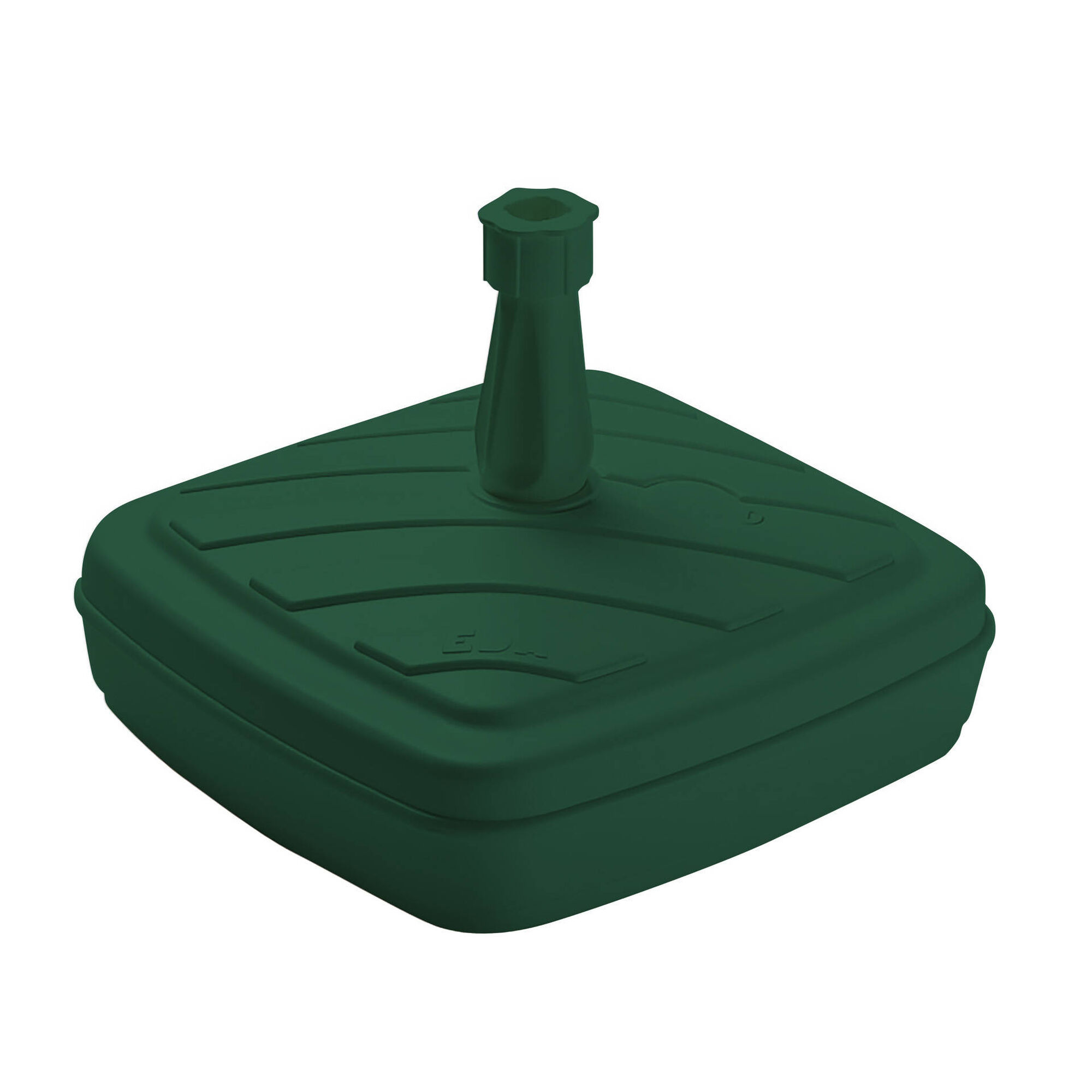Base Quadrada para Guarda-sol Plástico 14L Verde Base Quadrada para Guarda-sol Plástico 14L Verde