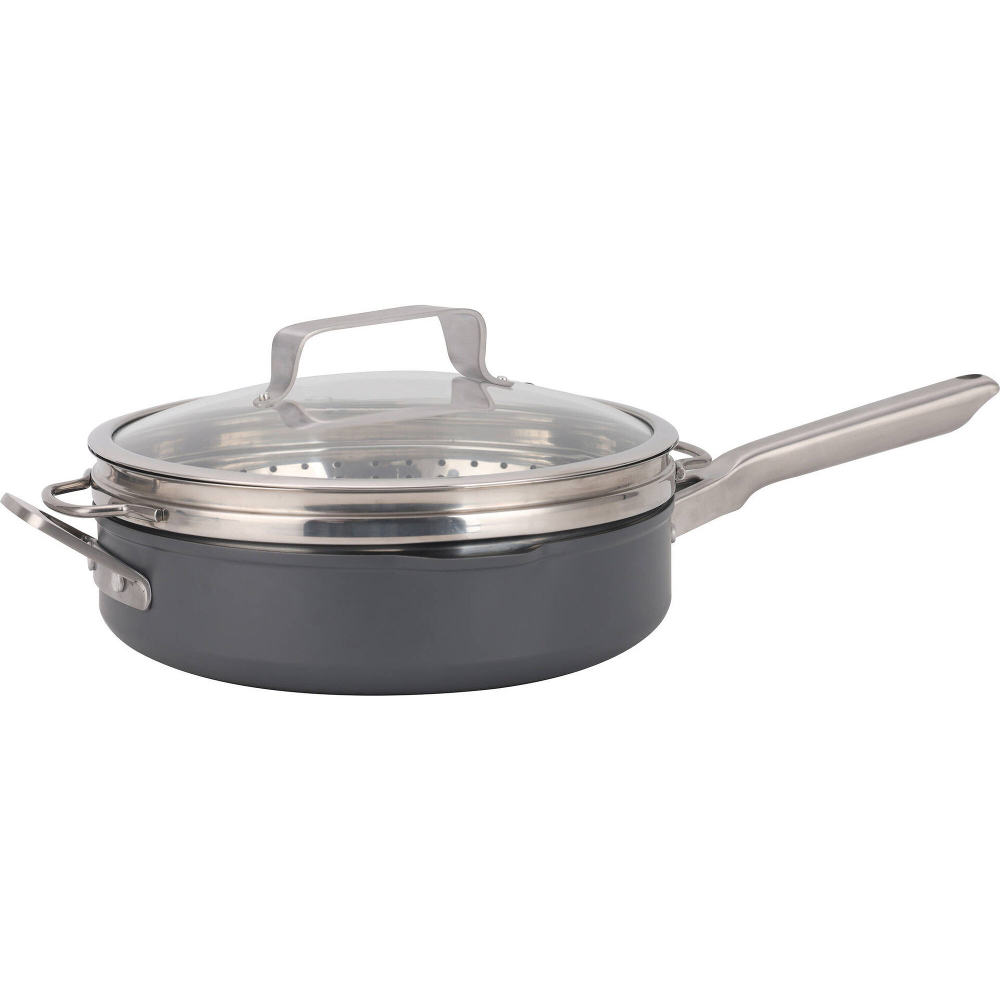 Frigideira Wok Antiaderente com Tampa