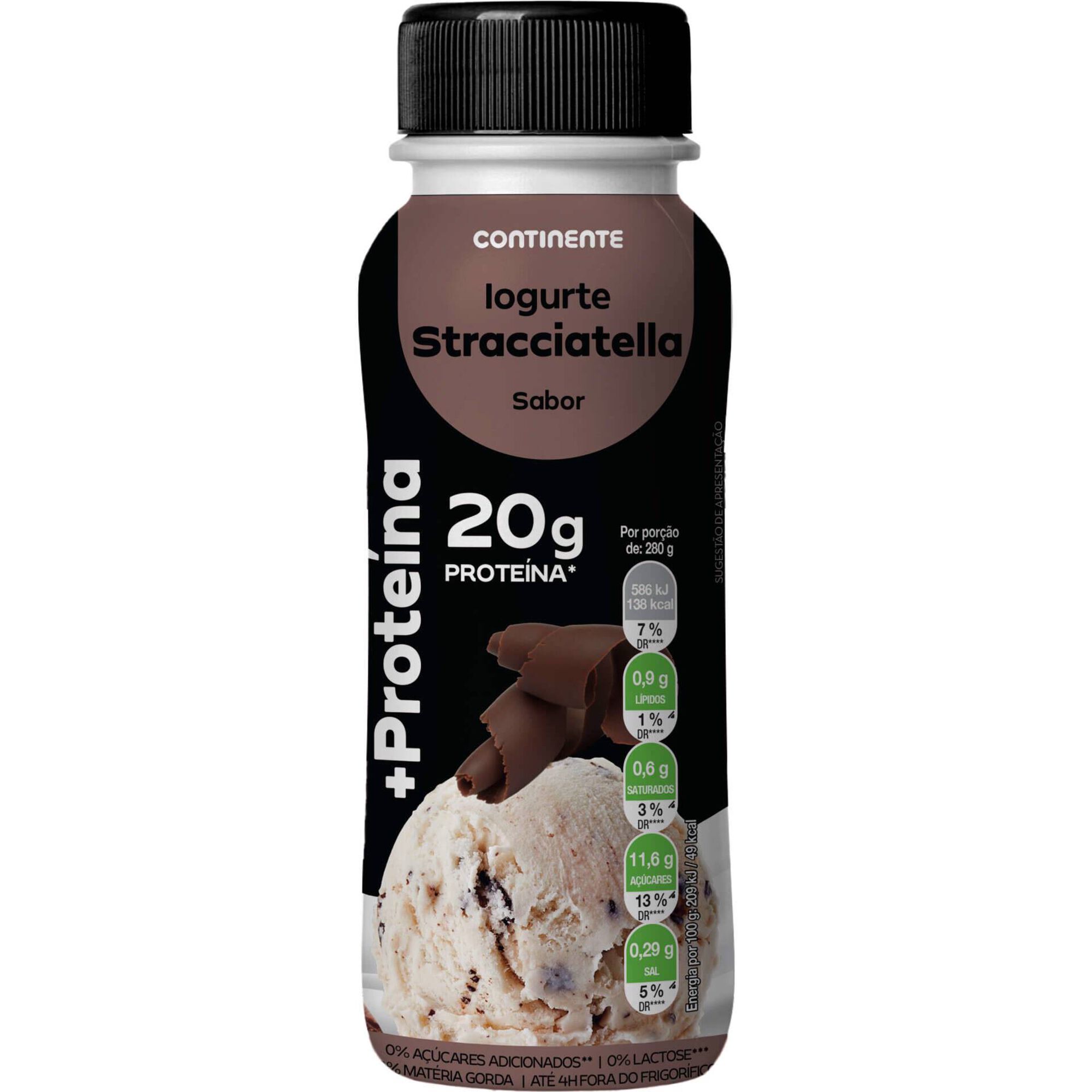 Iogurte L&iacute;quido +Prote&iacute;na Stacciatella
