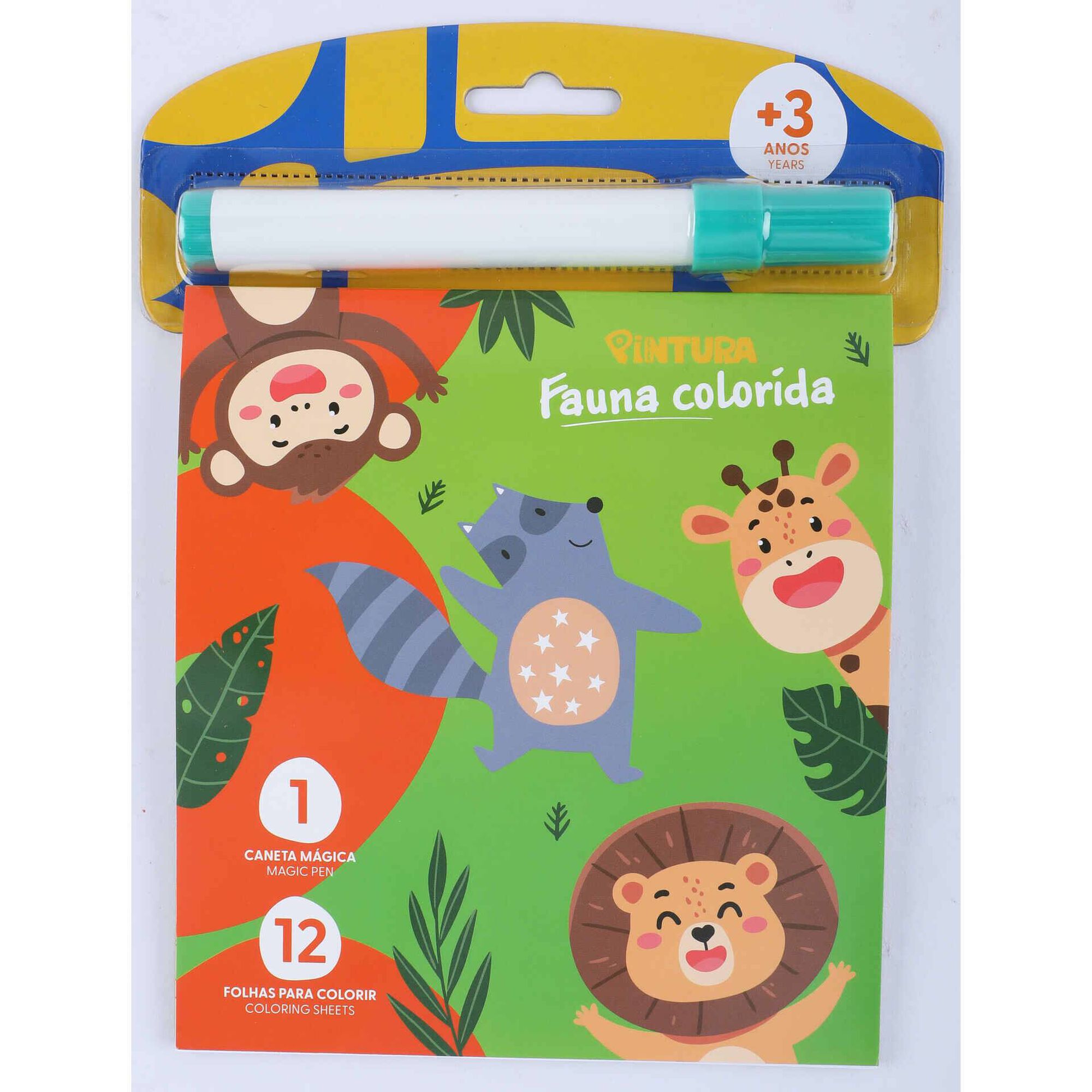 Kit Bloco de Colorir com Caneta M&aacute;gica (v&aacute;rios modelos)