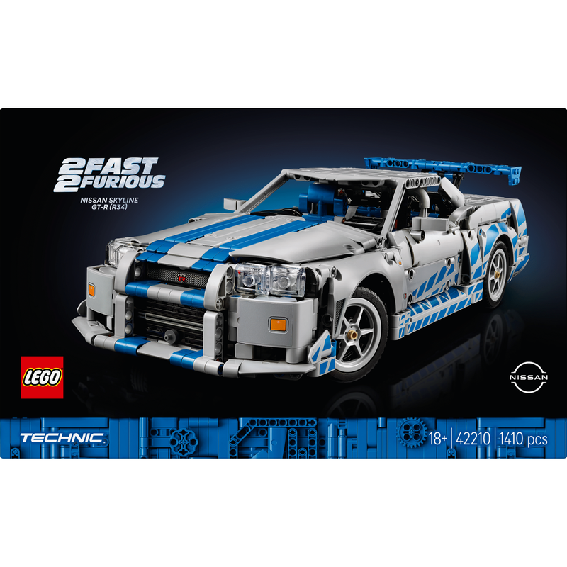 LEGO Technic - Velocidade Furiosa Carro Nissan Skyline GT-R (R34) - 42210