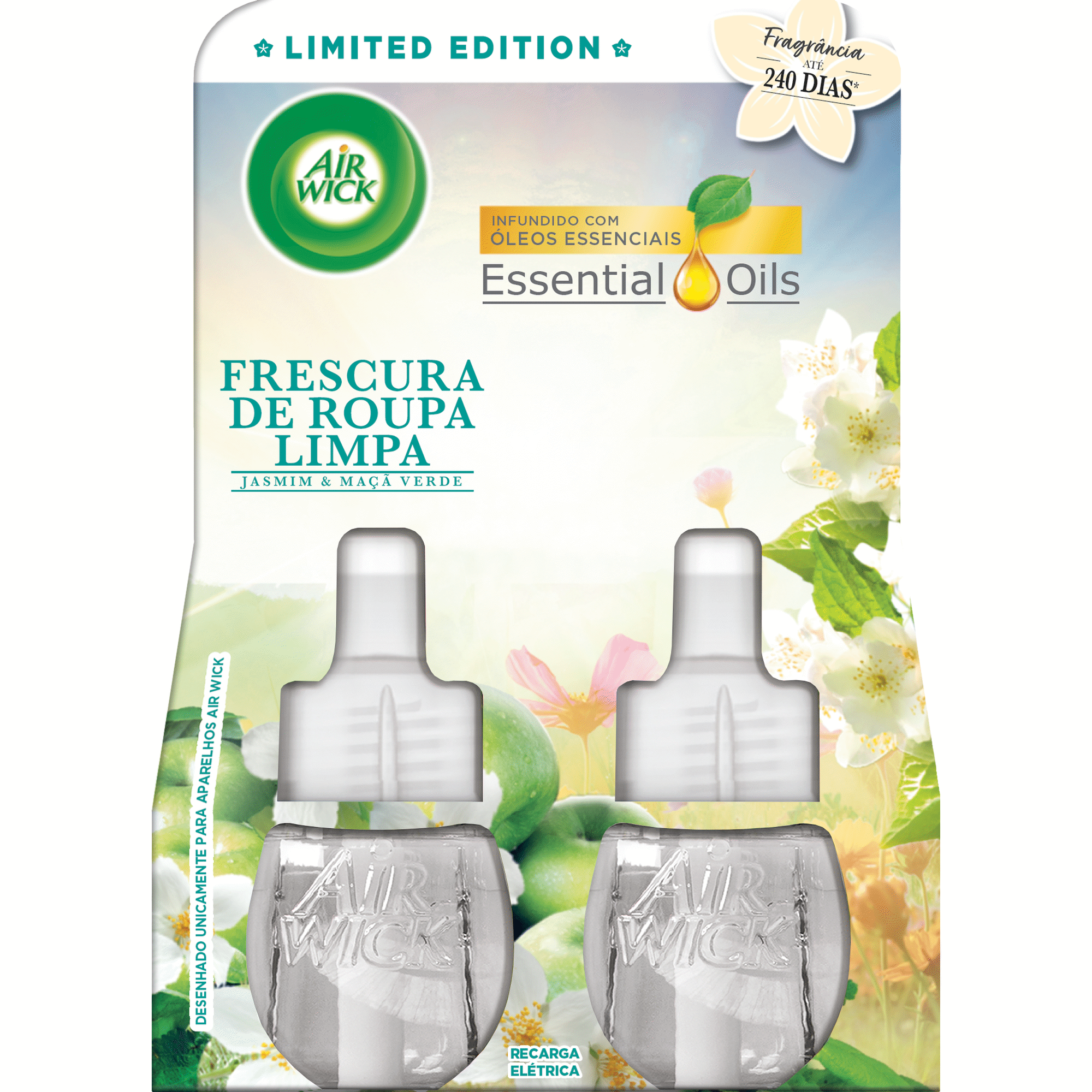Ambientador Recarga Elétrico Frescura de Roupa Limpa