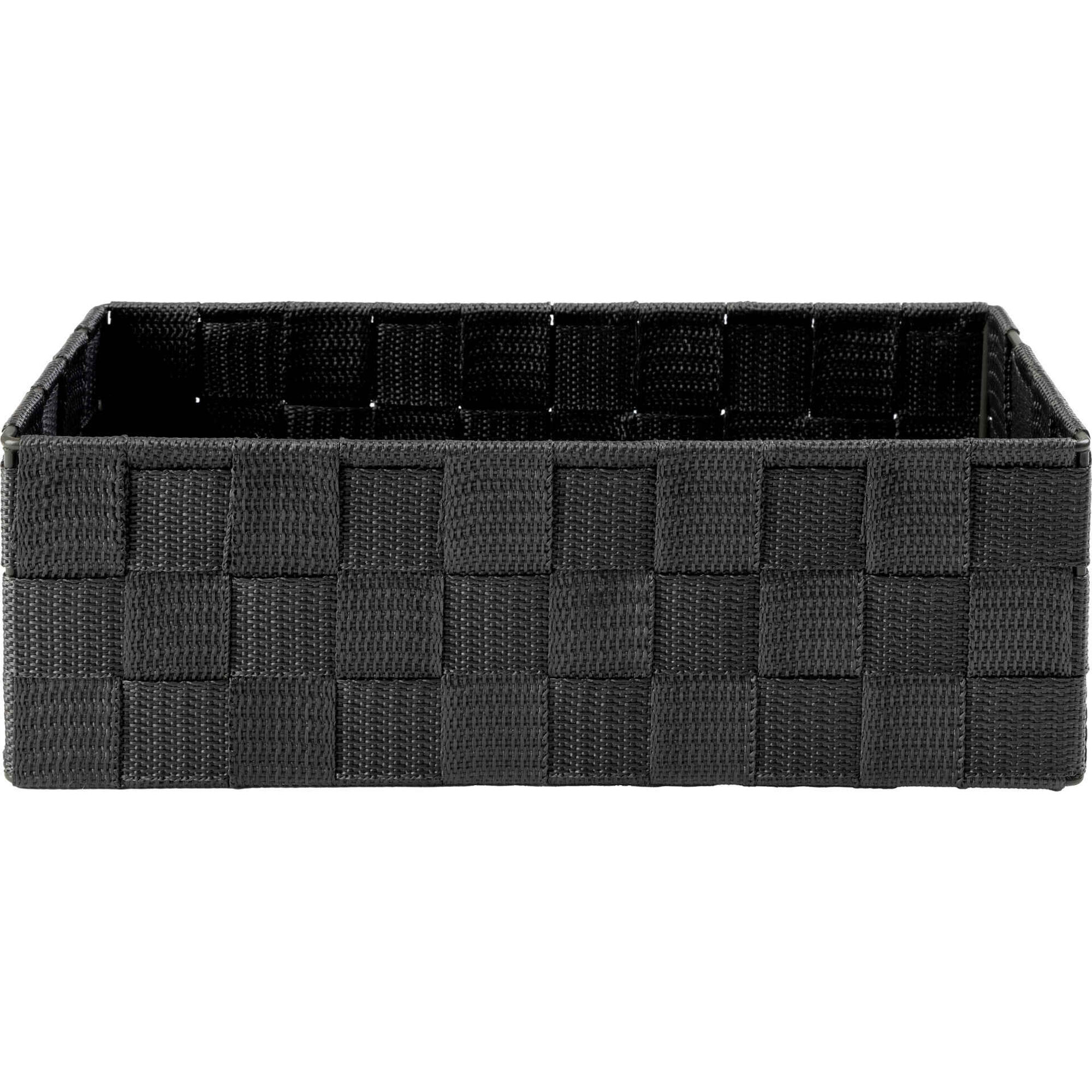 Conjunto de 4 Cestos Arrumação Preto Vigo