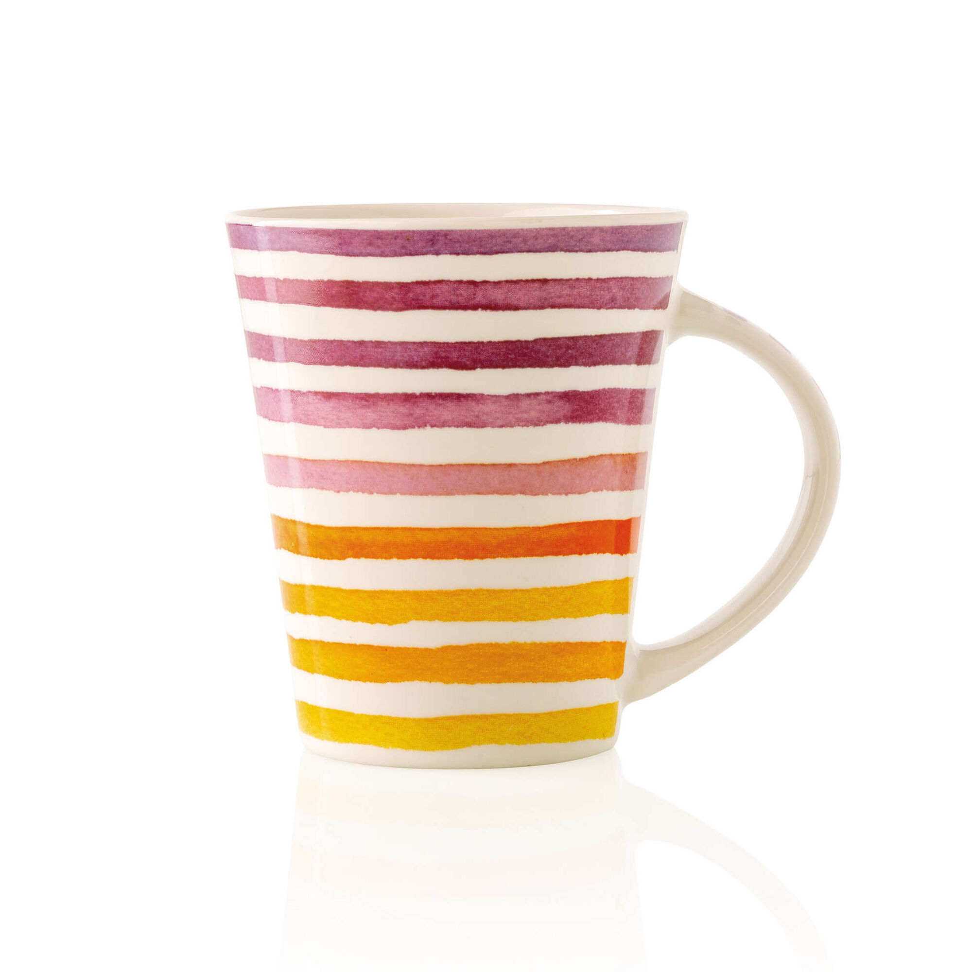 Caneca Arco-Íris Cerâmica 370ml Rosa Caneca Arco-Íris Cerâmica 370ml Rosa