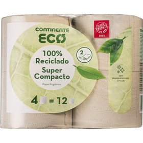 Papel Higiénico 100% Reciclado Compacto Papel Higiénico 100% Reciclado Compacto