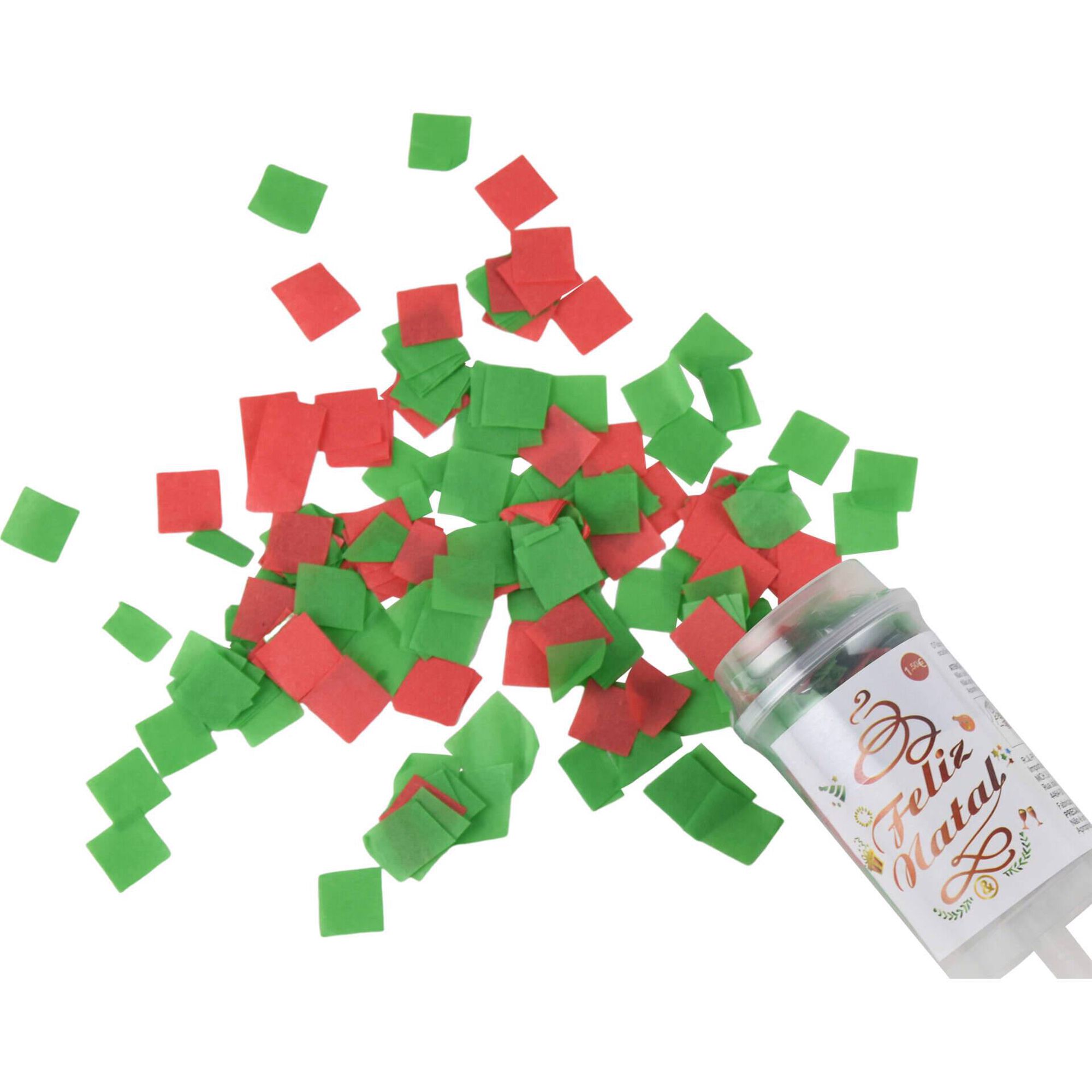 Tubo de Confetis 50cm Bazar&atilde;o