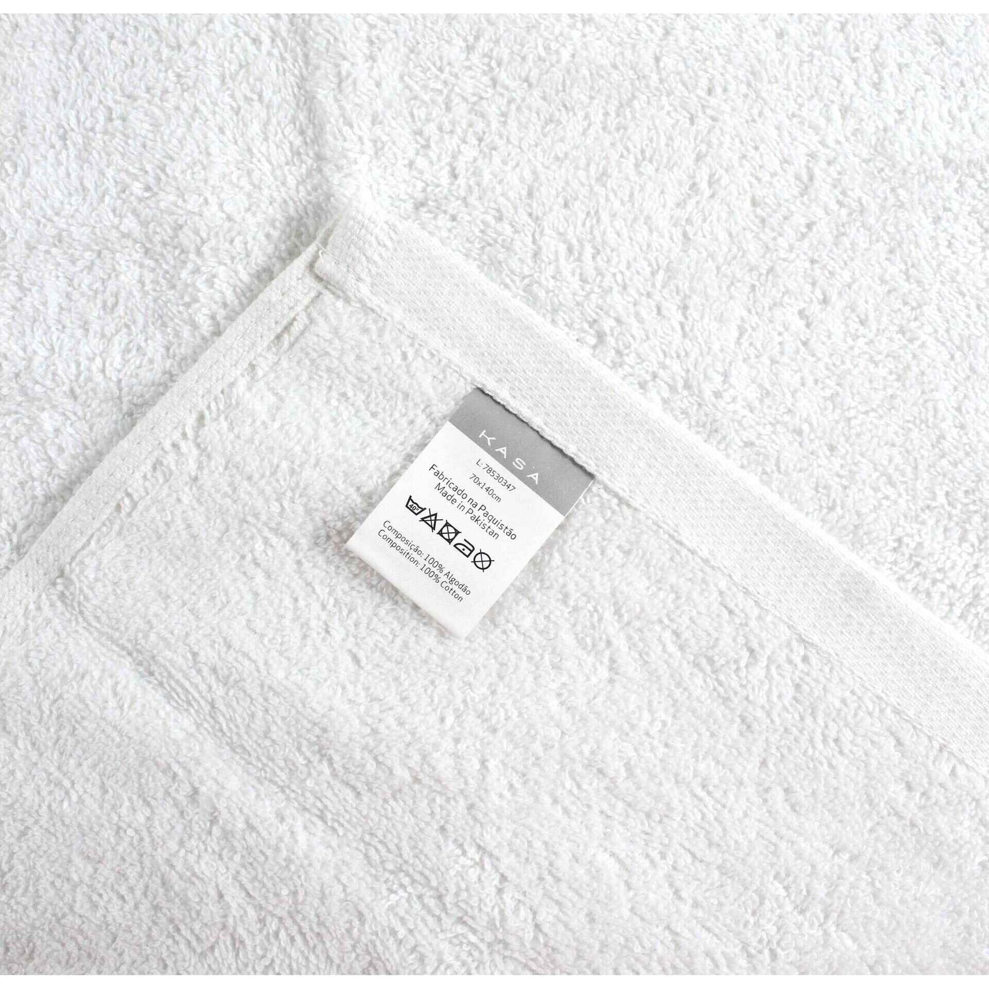 Toalha Banho Suave Branco Kasa