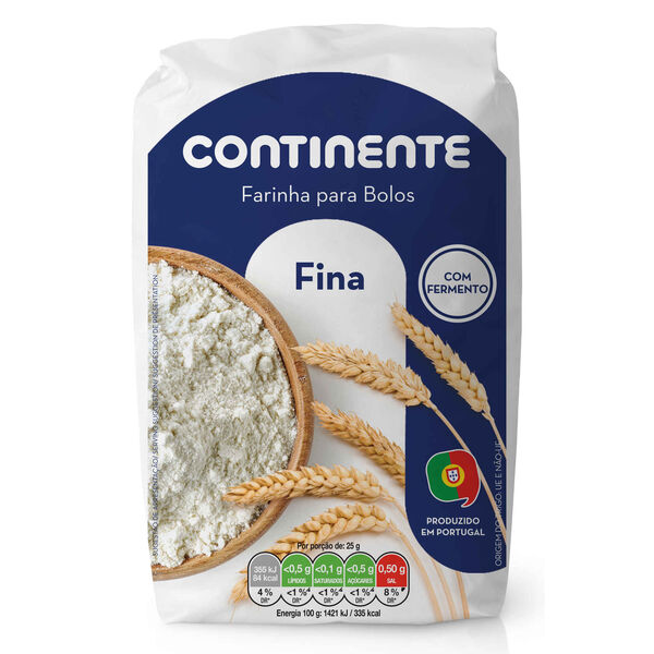 Farinha de Trigo Fina com Fermento Continente