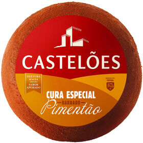 Queijo Cura Especial Barrado Piment&atilde;o Castel&otilde;es