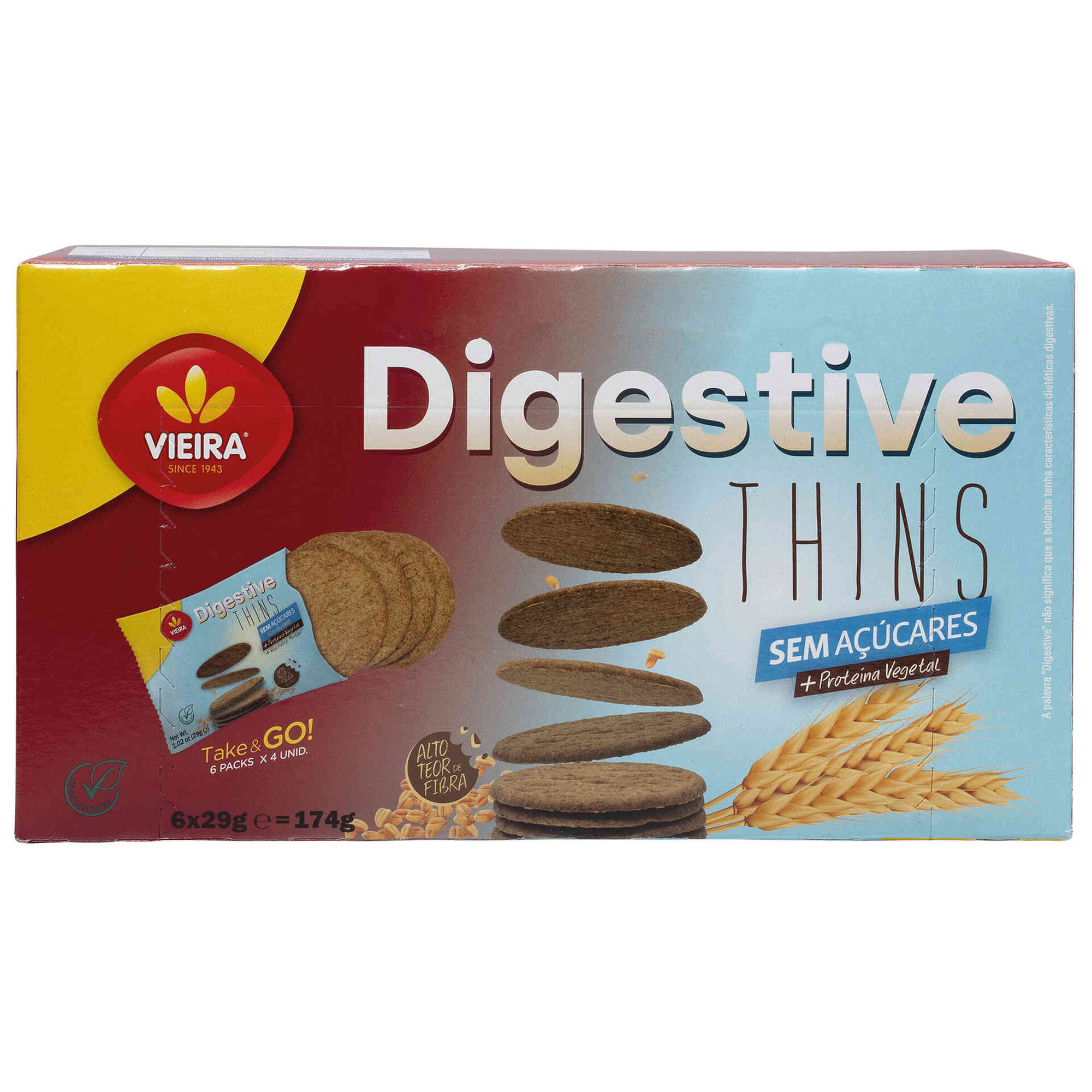 Bolachas Digestivas Thins sem Açúcar Bolachas Digestivas Thins sem Açúcar