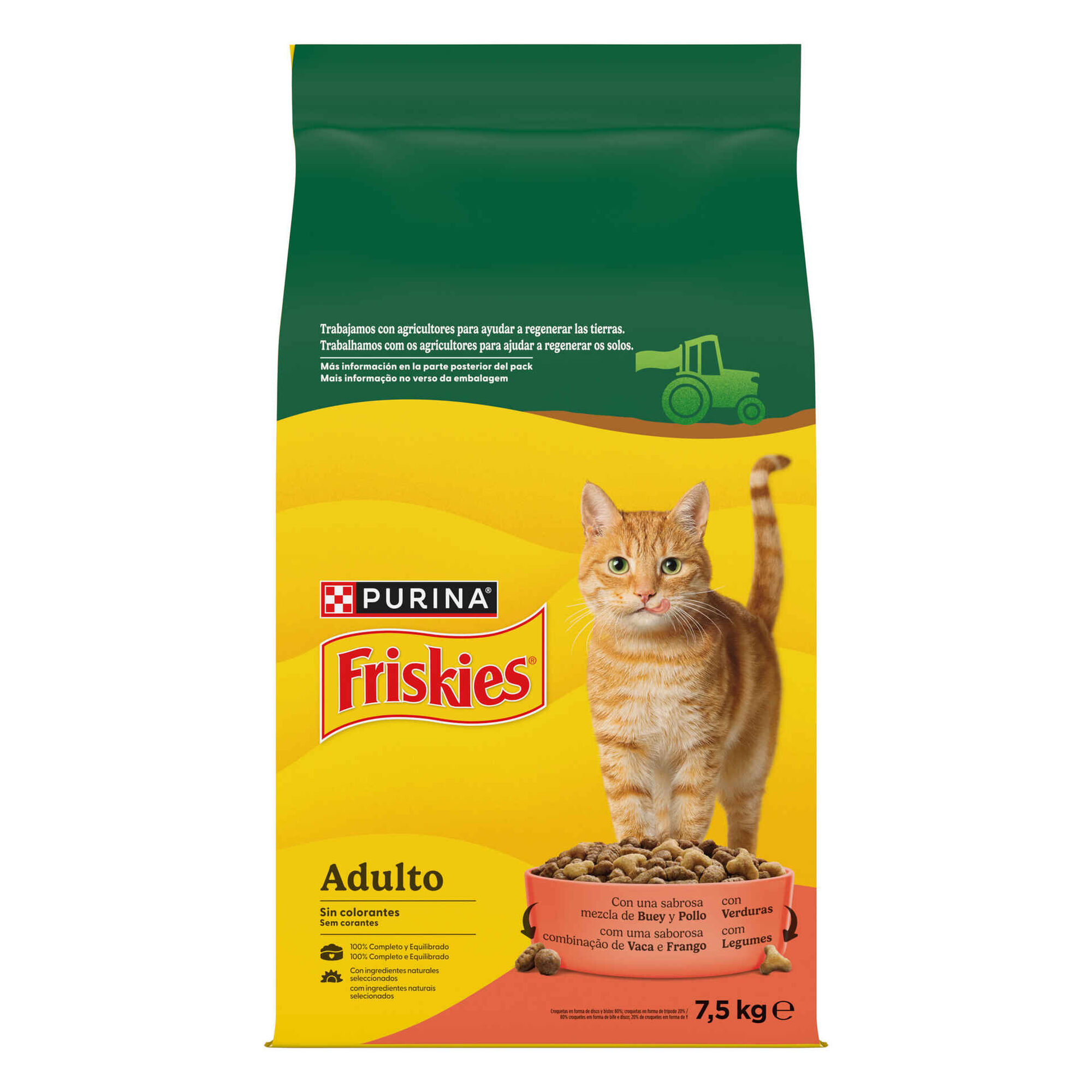 Ra&ccedil;&atilde;o para Gato Adulto Vaca, Frango e Legumes Friskies