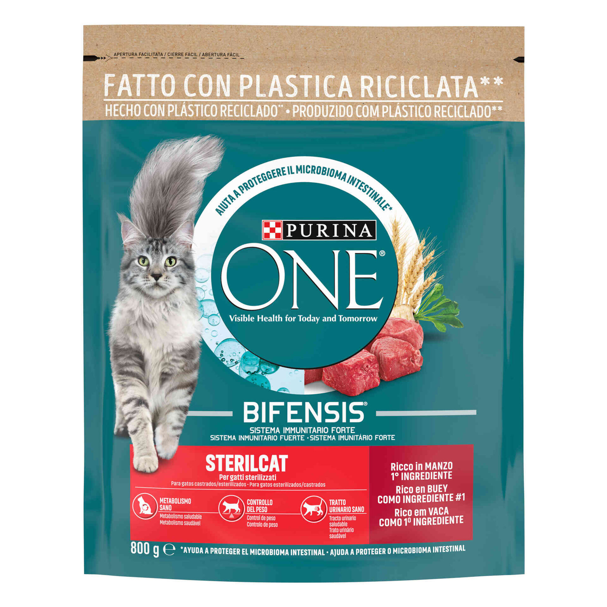 Ração para Gato Adulto Esterilizado Vaca