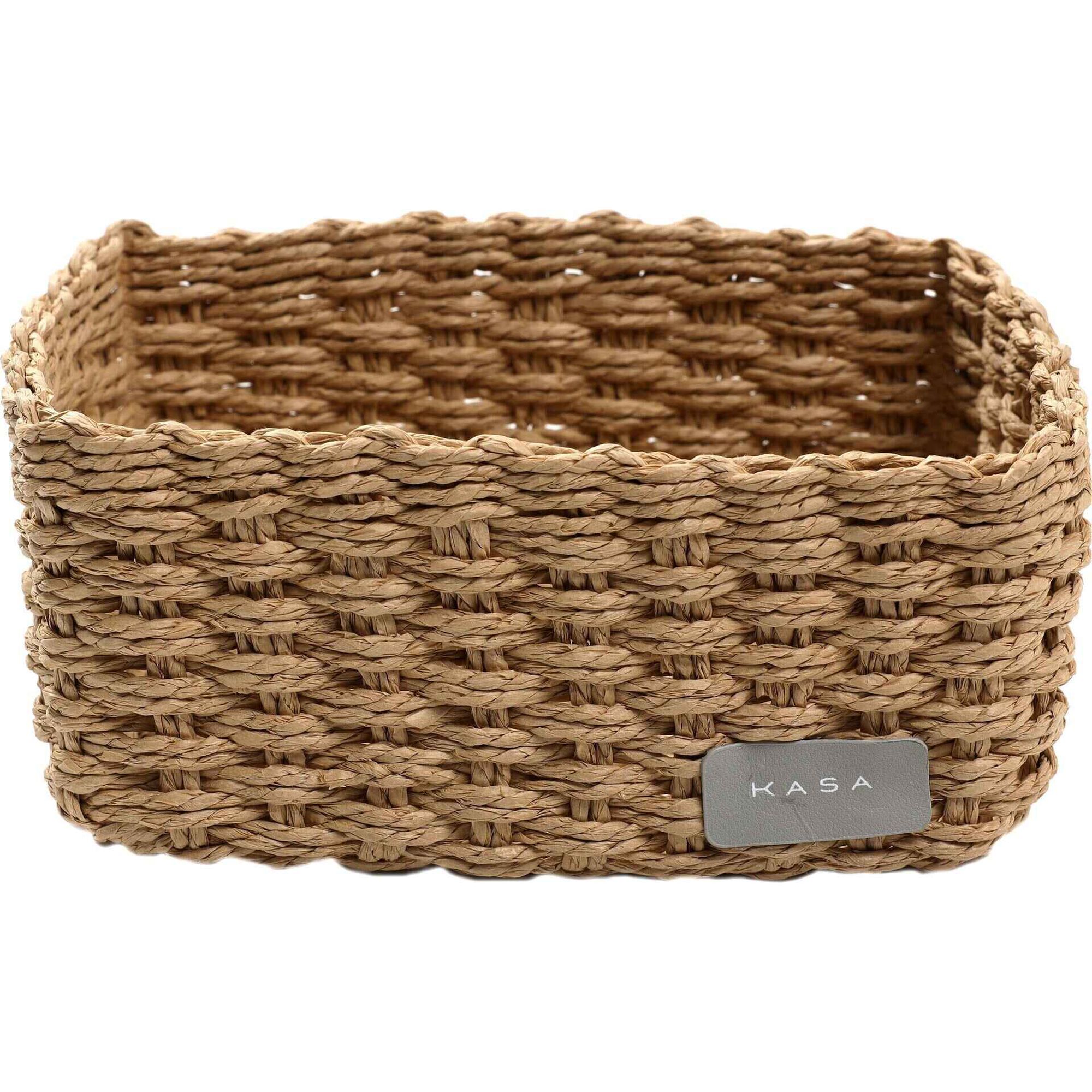 Cesto WC Retangular 23x17x11cm Bege