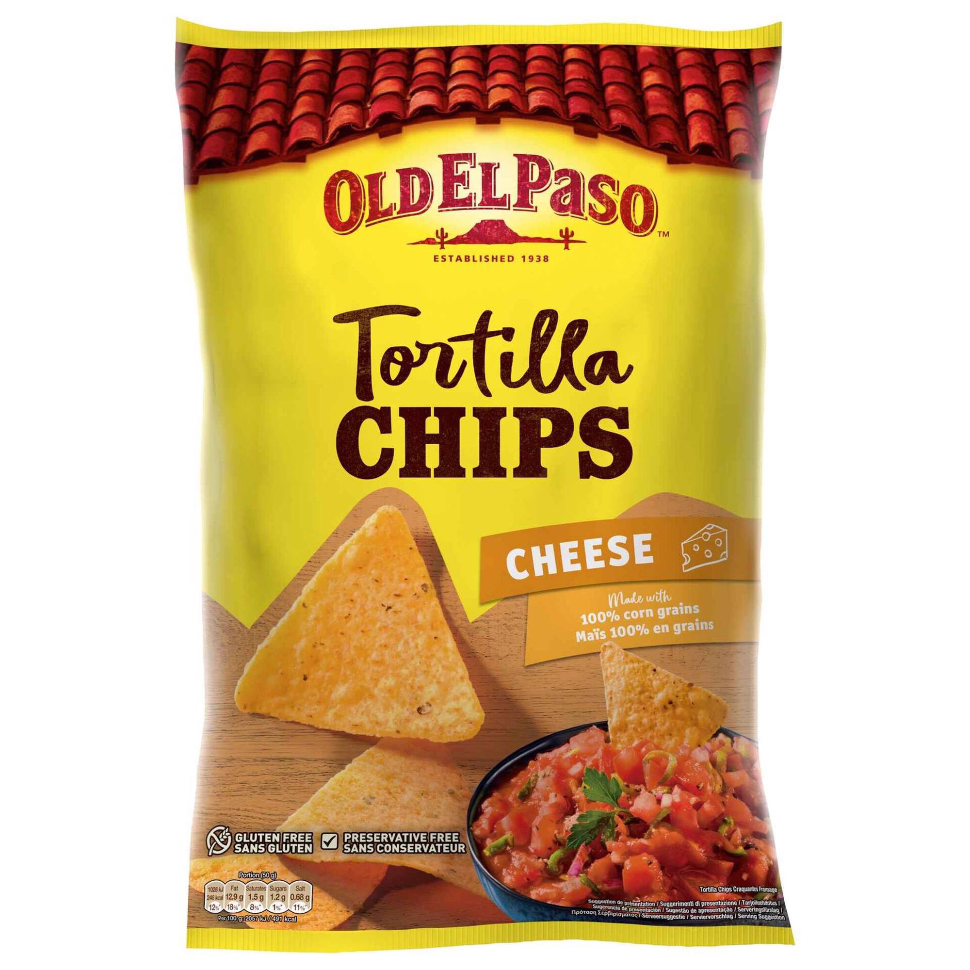 Snacks Tortilha Chips Sabor Queijo
