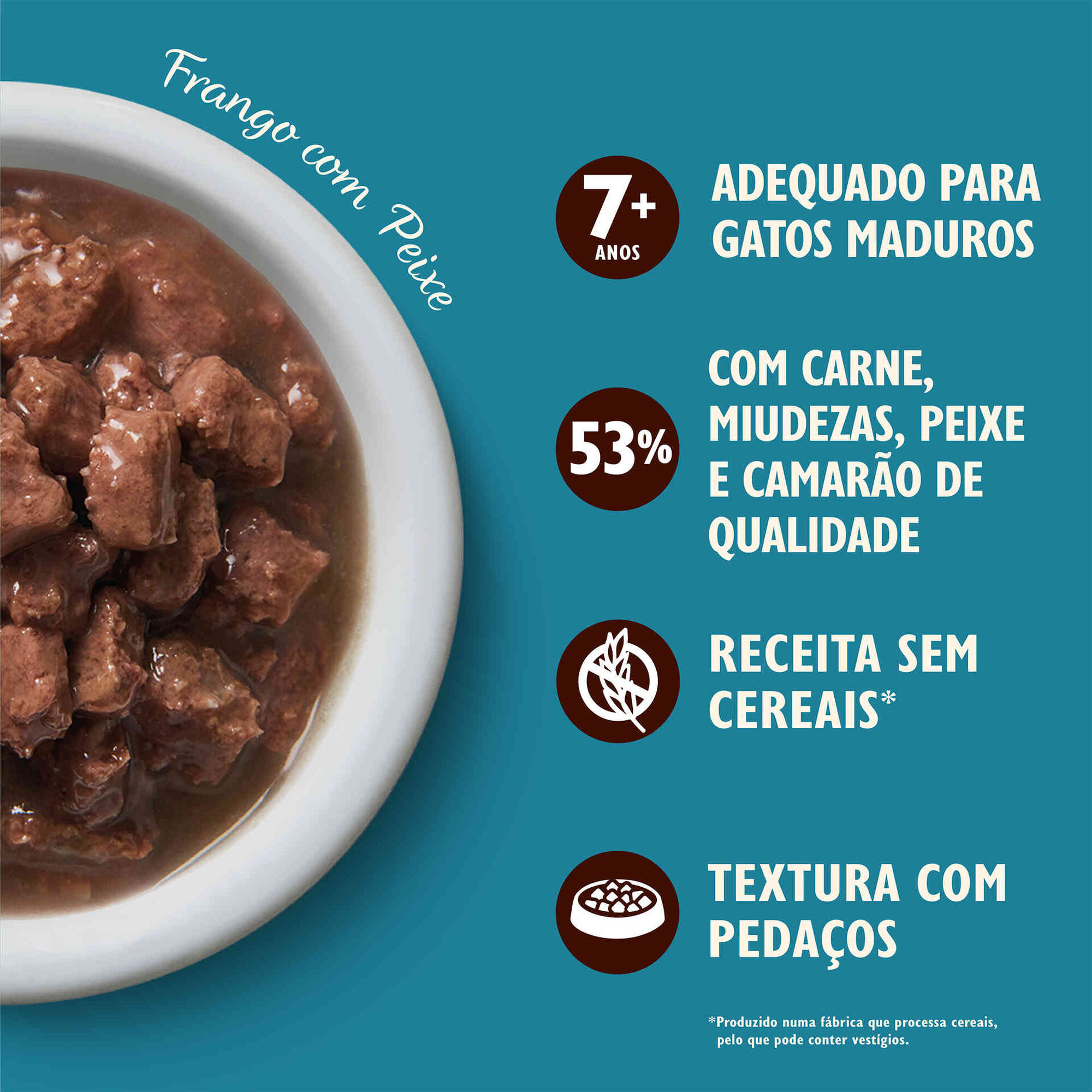 Comida H&uacute;mida para Gato Adulto Tasty Cuts Frango/Peixe Lily's Kitchen
