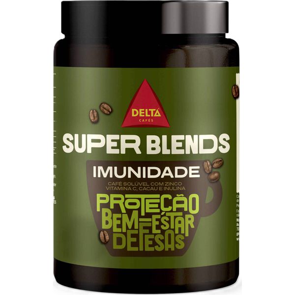 Café Solúvel com Zinco Vitamina C, Cacau e Inulina Super Blends Delta