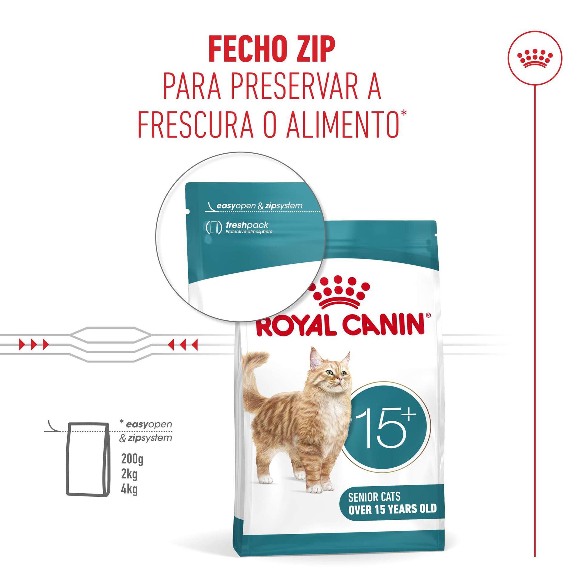 Ra&ccedil;&atilde;o para Gato S&eacute;nior Ageing+15 Royal Canin