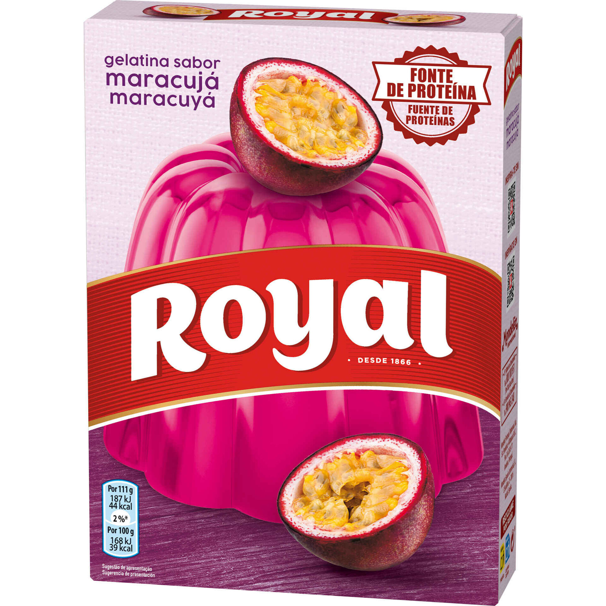 Gelatina em P&oacute; de Maracuj&aacute; Royal