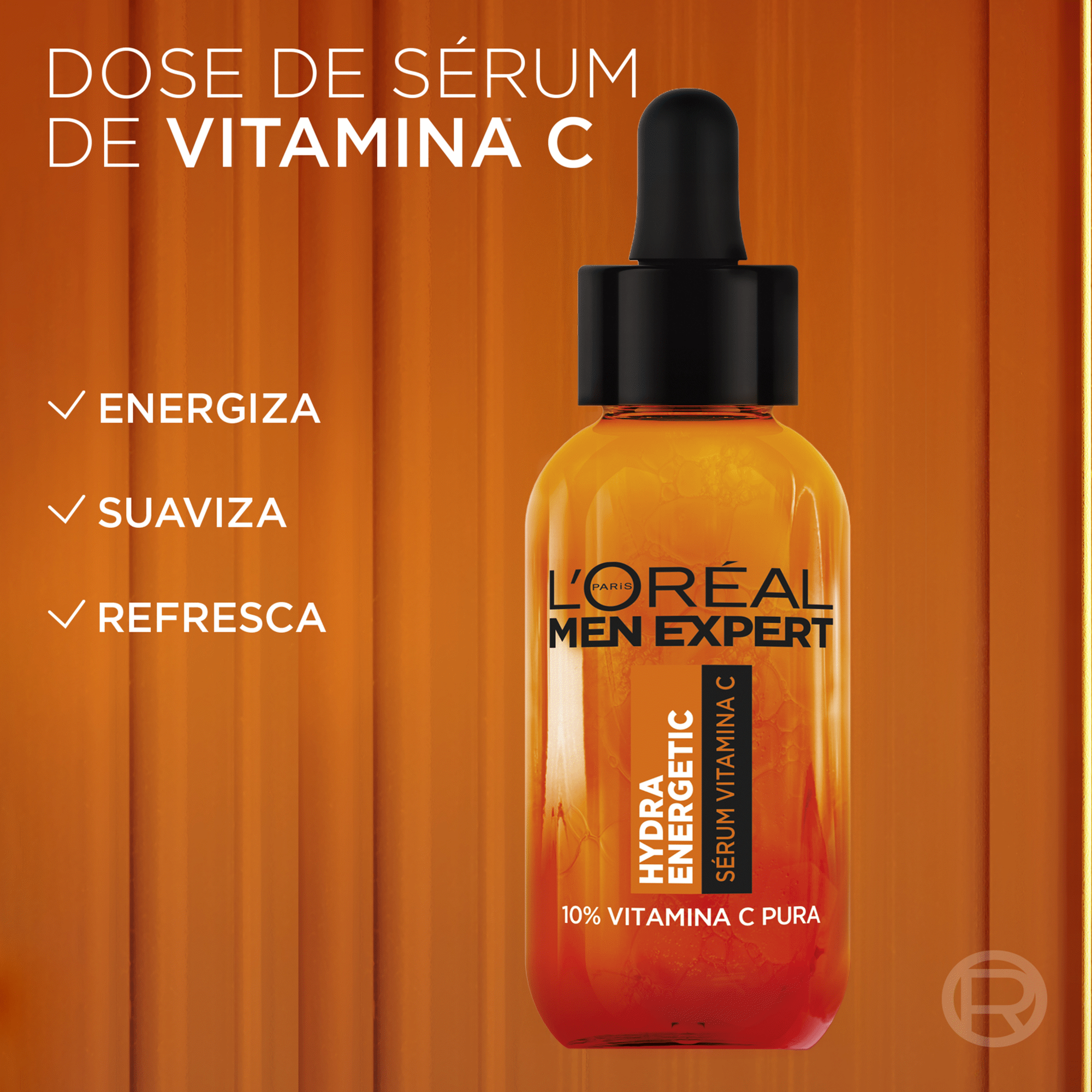 S&eacute;rum Hydra Energetic Vitamina C L'Or&eacute;al Paris Men Expert
