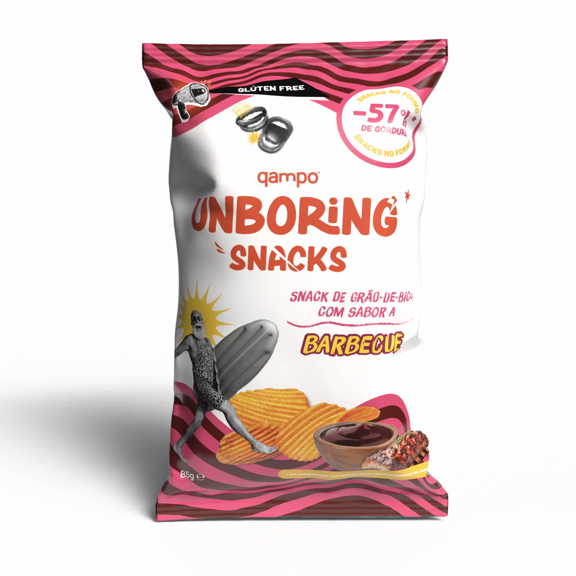 Snacks Salgados Gr&atilde;o de Bico Barbecue Unboring