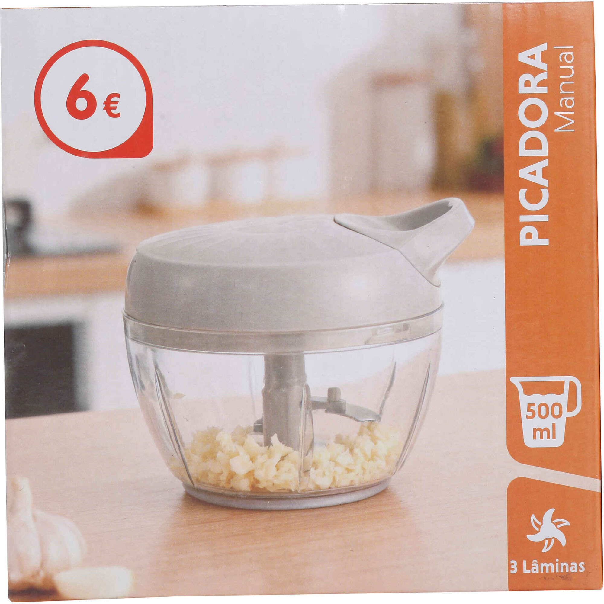 Picadora Manual com 3 L&acirc;minas Bazar&atilde;o