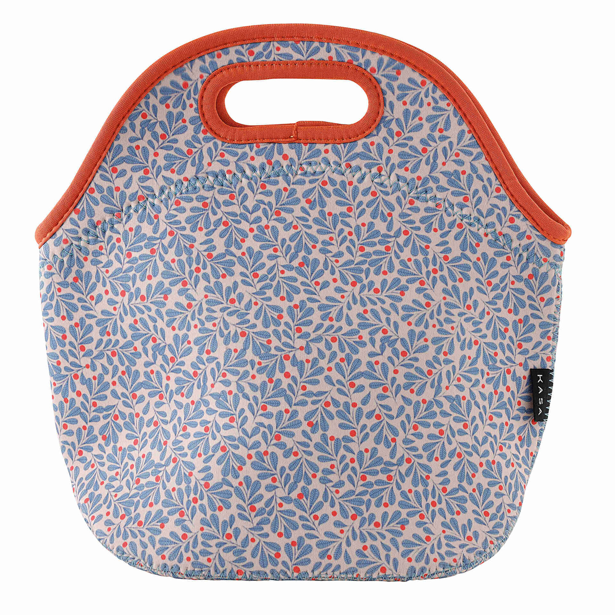 Saco Neoprene Azul e Laranja 4 My Lunch Saco Neoprene Azul e Laranja 4 My Lunch