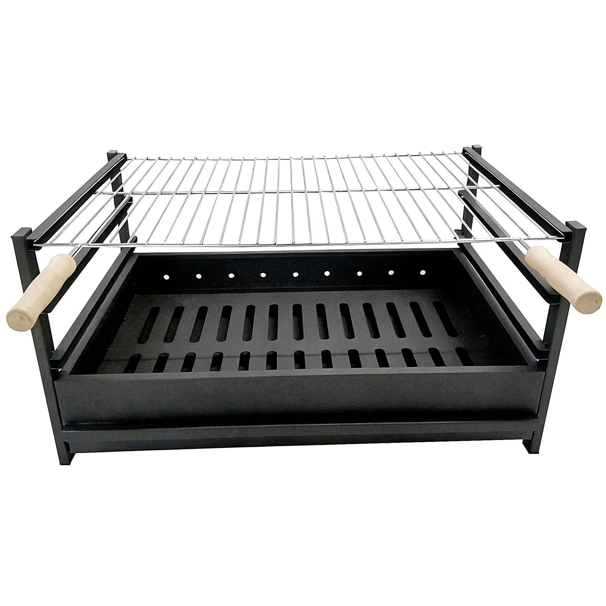 Barbecue Carv&atilde;o 63x42x32cm Preto Funchal BBQ Collection