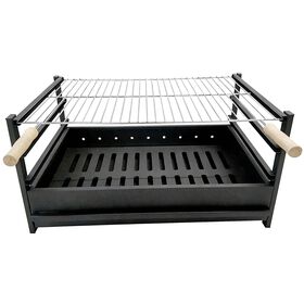 Barbecue Carv&atilde;o 63x42x32cm Preto Funchal BBQ Collection