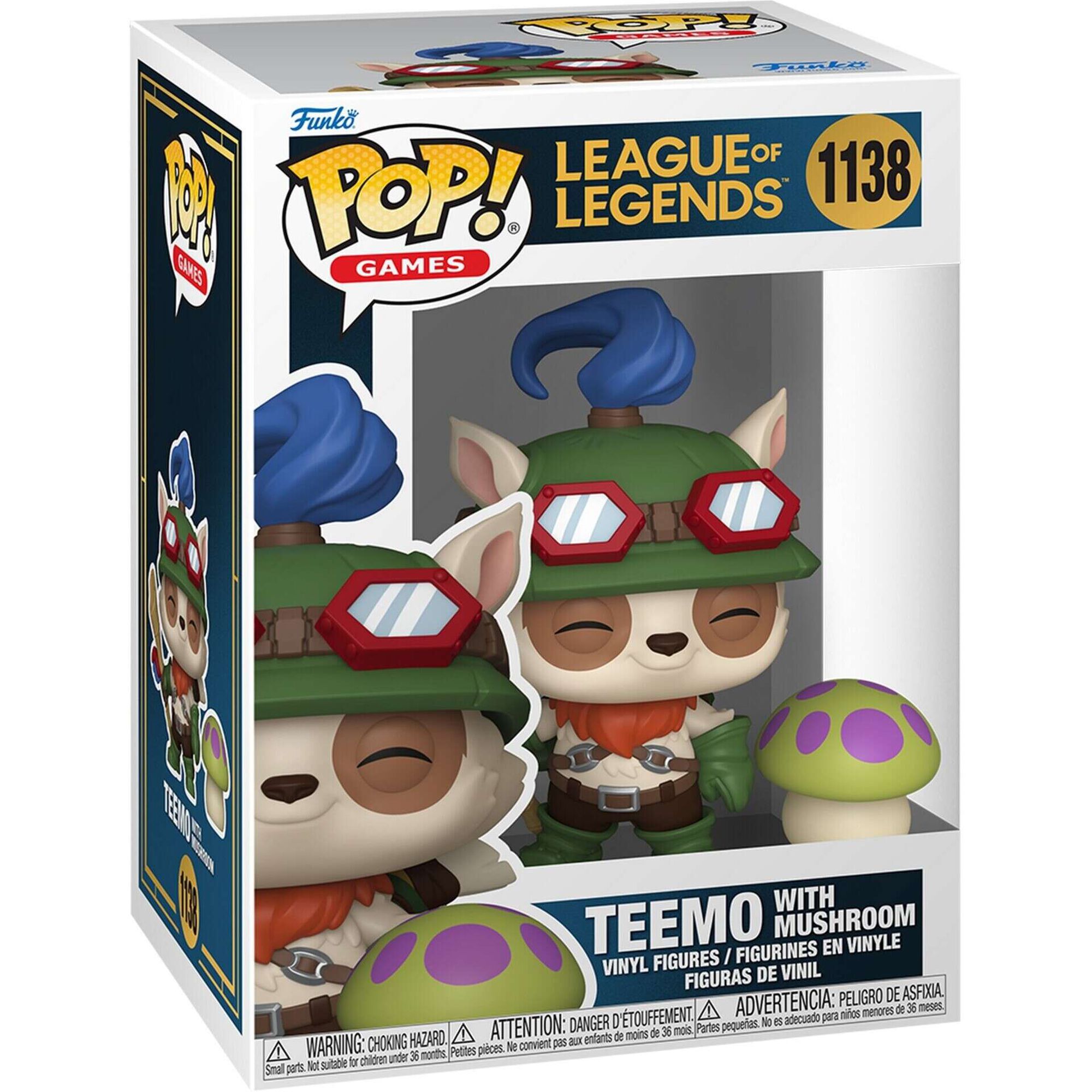 Funko - Figura League of Legends - Teemo com Cogumelo