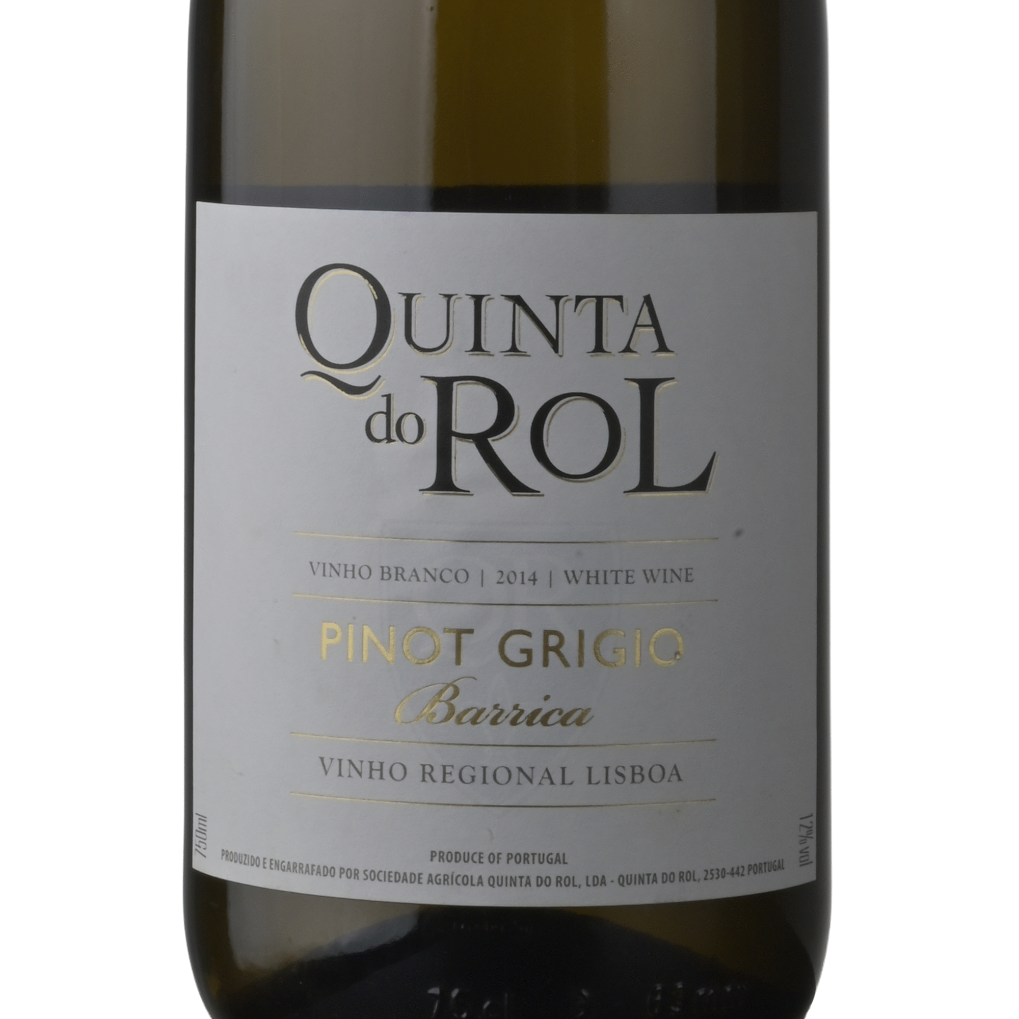 Quinta do Rol Pinot Grigio Barrica Lisboa Vinho Branco