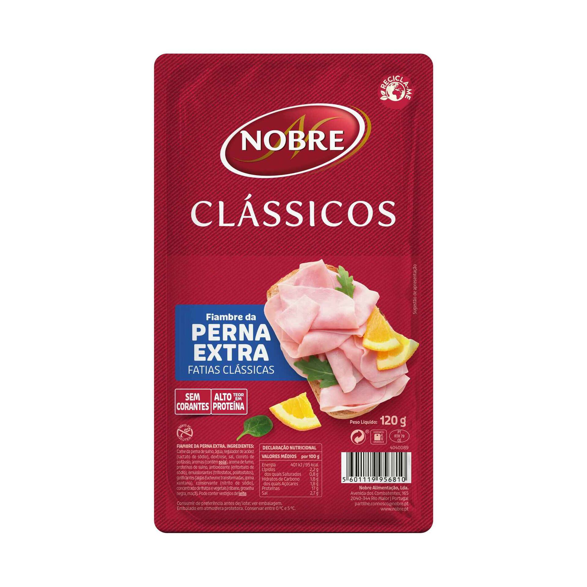 Fiambre da Perna Extra Fatias Clássicas Fiambre da Perna Extra Fatias Clássicas