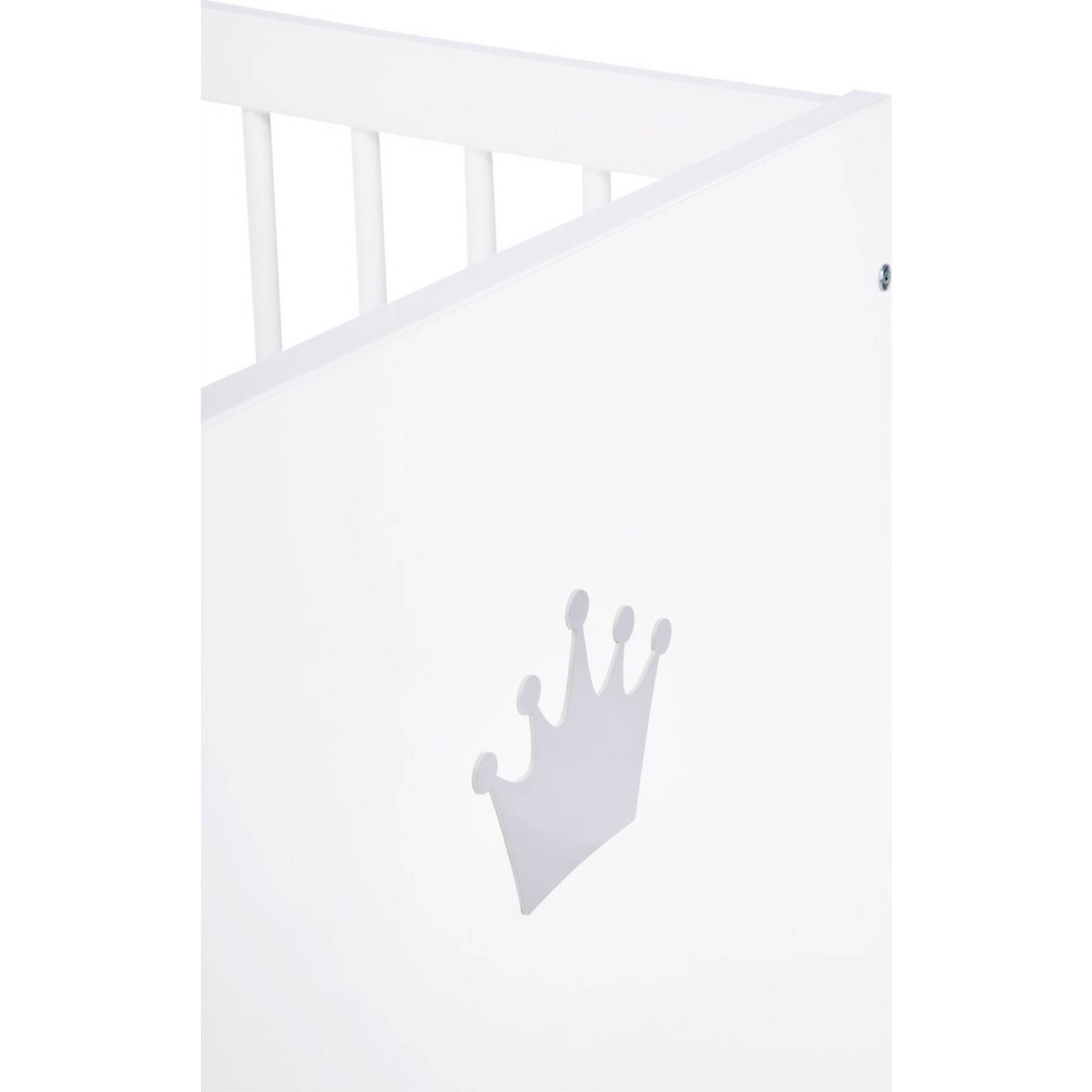 Cama de Grades Evolutiva Madeira 140x70cm Branco Blanka Cama de Grades Evolutiva Madeira 140x70cm Branco Blanka