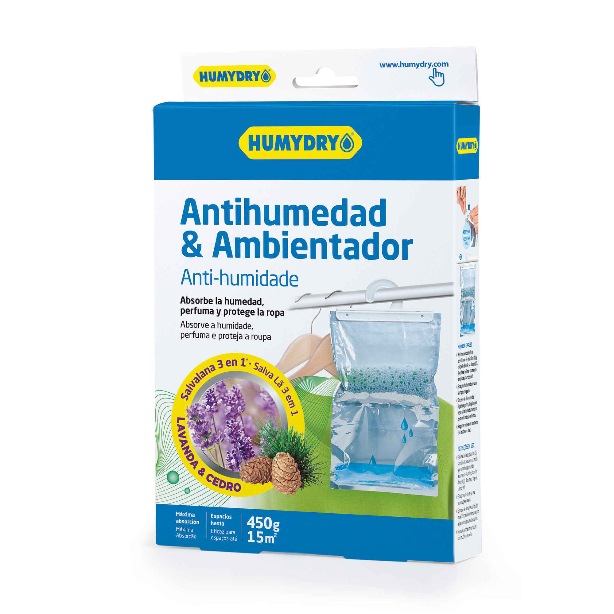 Desumidificador Lavanda e Cedro 450g Desumidificador Lavanda e Cedro 450g
