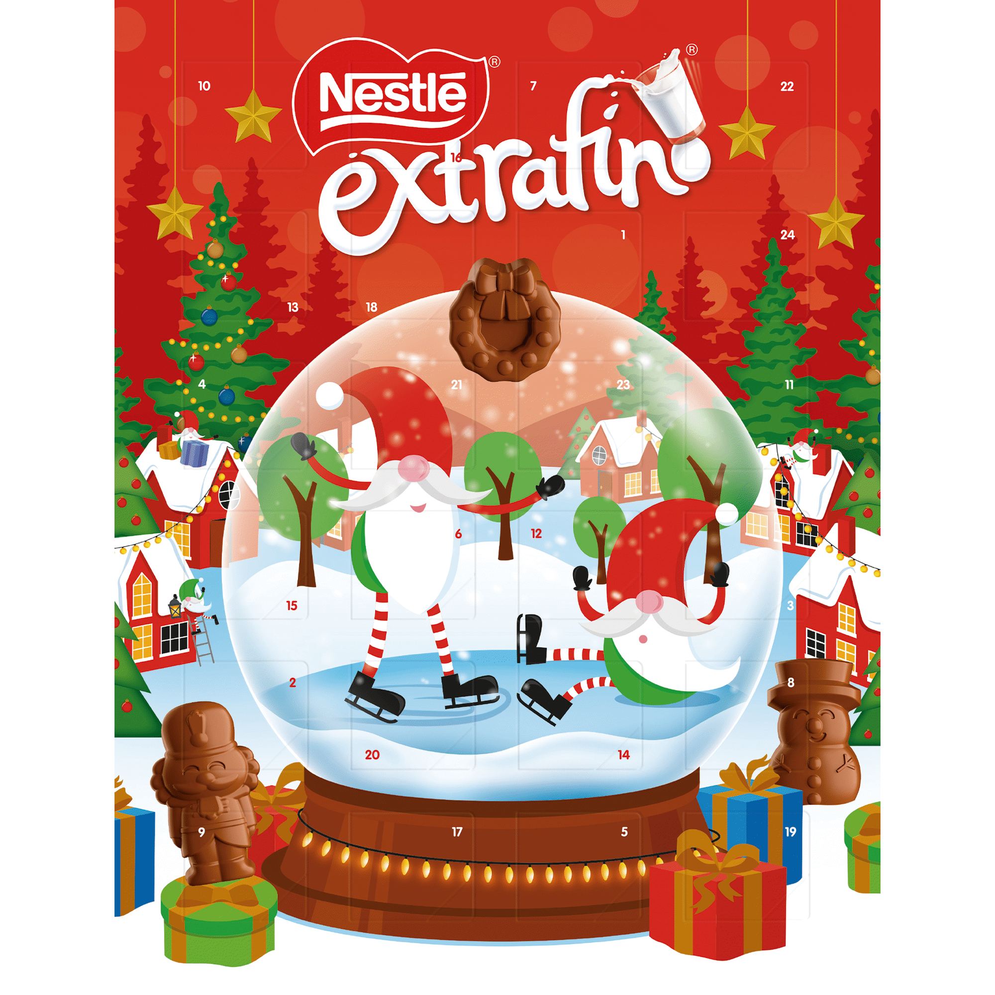 Calendário do Advento de Chocolate Extrafino Calendário do Advento de Chocolate Extrafino
