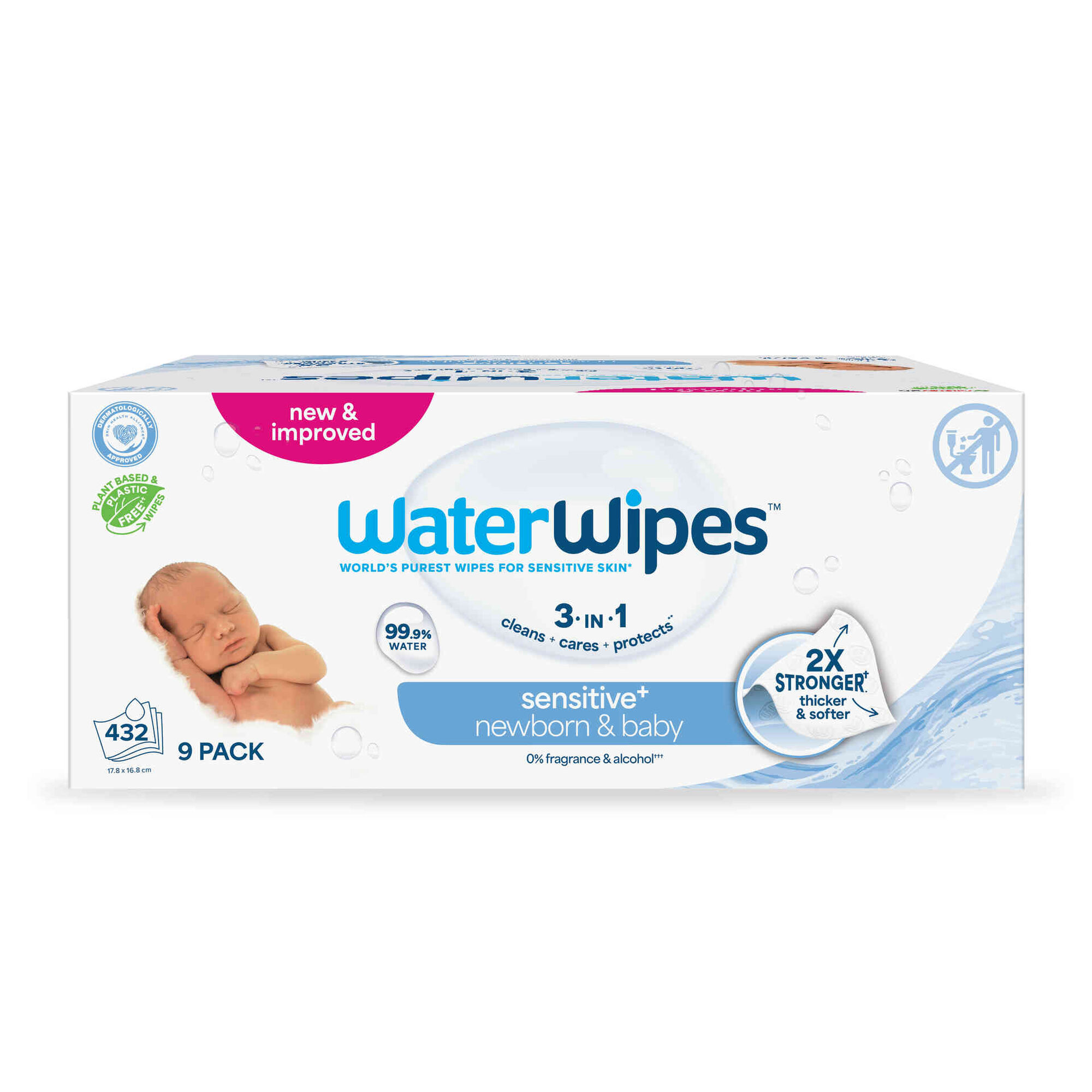 Toalhitas Beb&eacute; Biodegrad&aacute;veis Waterwipes