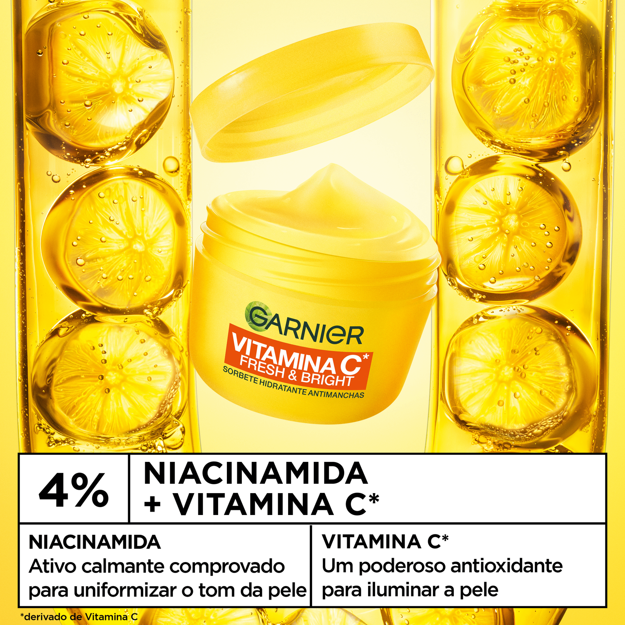 Creme de Rosto Dia Sorvete Fresh&Bright Vitamina C Garnier