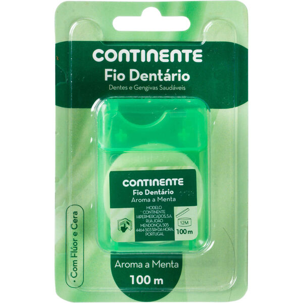 Fio Dentário Menta 100 m Continente